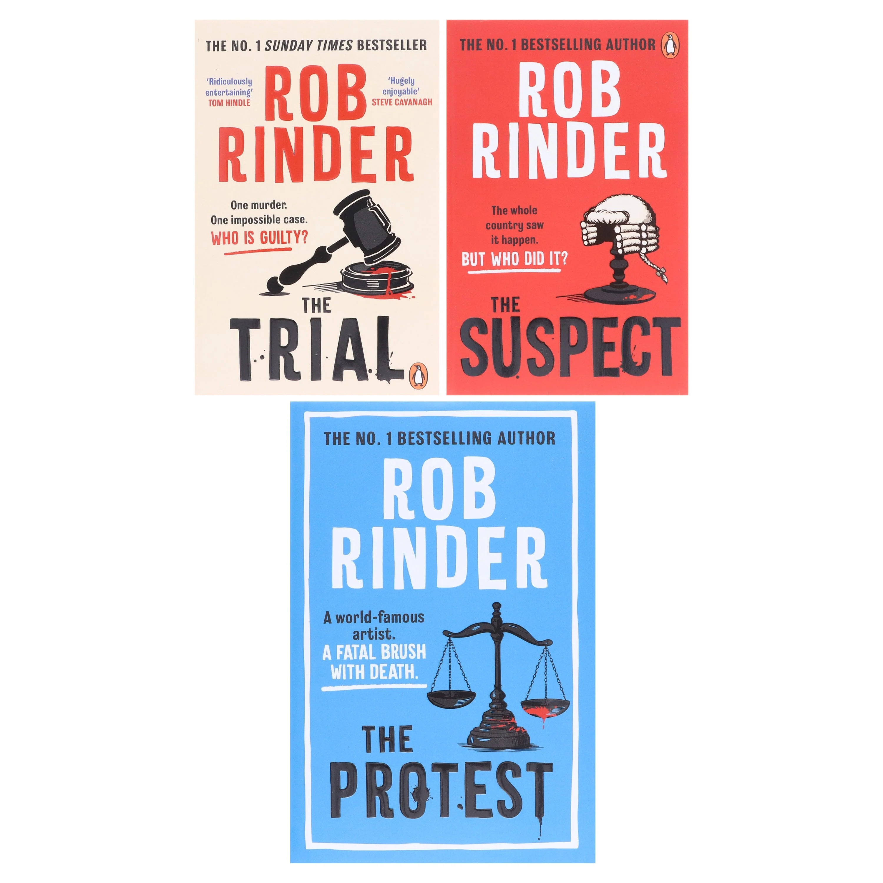 Rob Rinder Collection (The Trial, The Suspect & The Protest) 3 Books Set - Fiction - Paperback/Hardback - Image 2