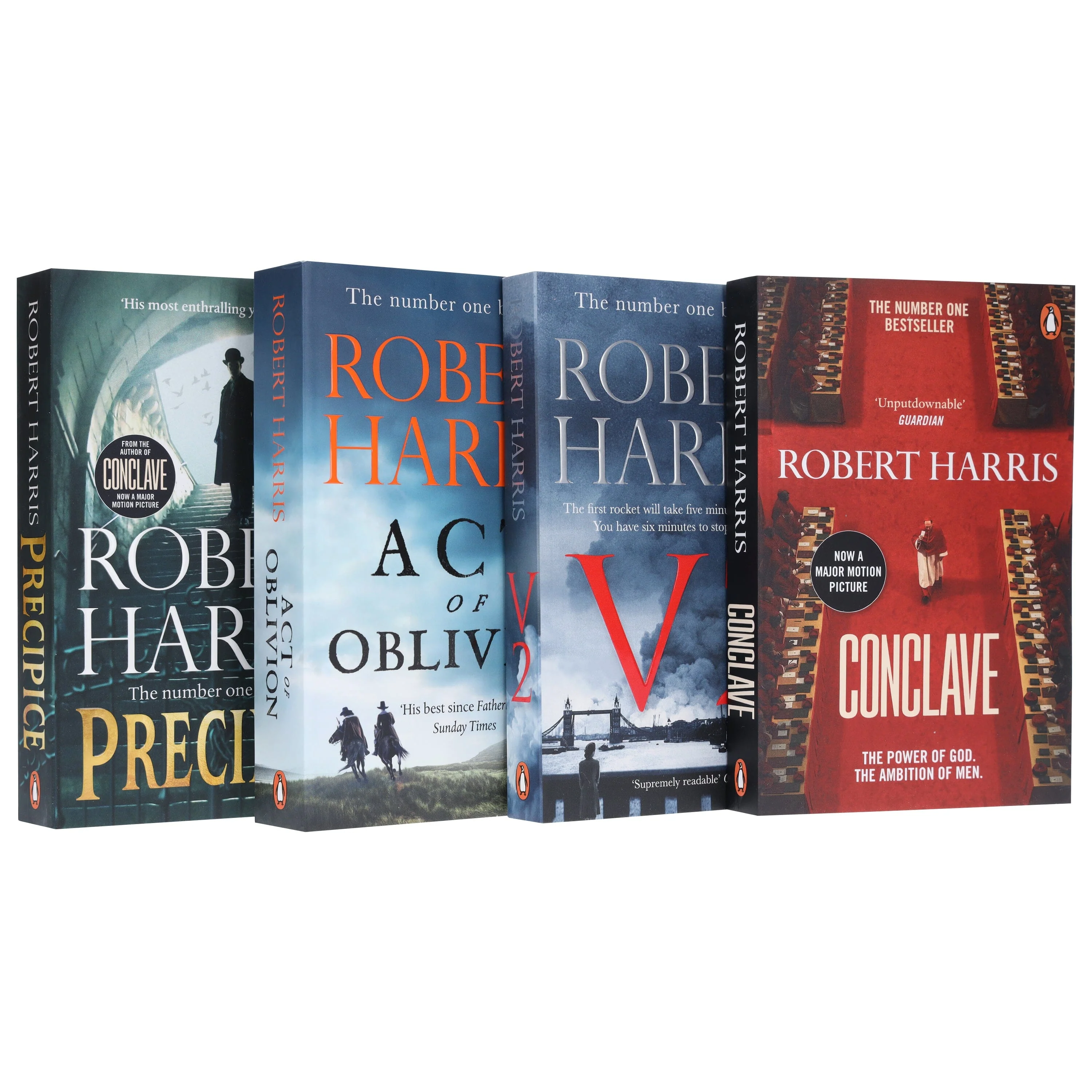 Robert Harris Collection (Conclave,V2, Act of Oblivion & Precipice) 4 Books Set - Fiction - Paperback - Image 4