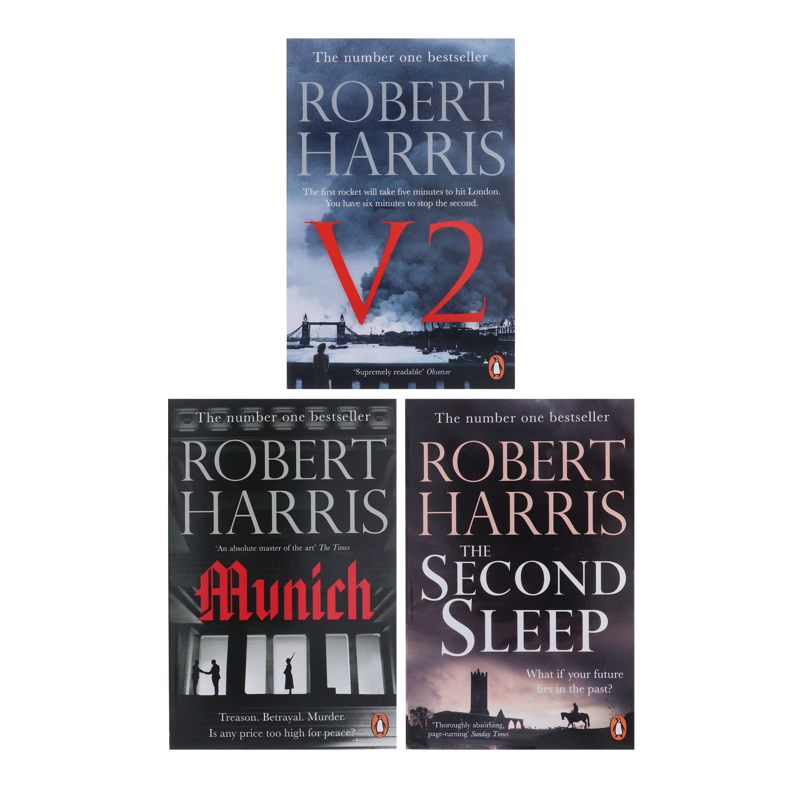 Robert Harris Collection (Munich, The Second Sleep & V2) 3 Books Set - Fiction - Paperback - Image 2