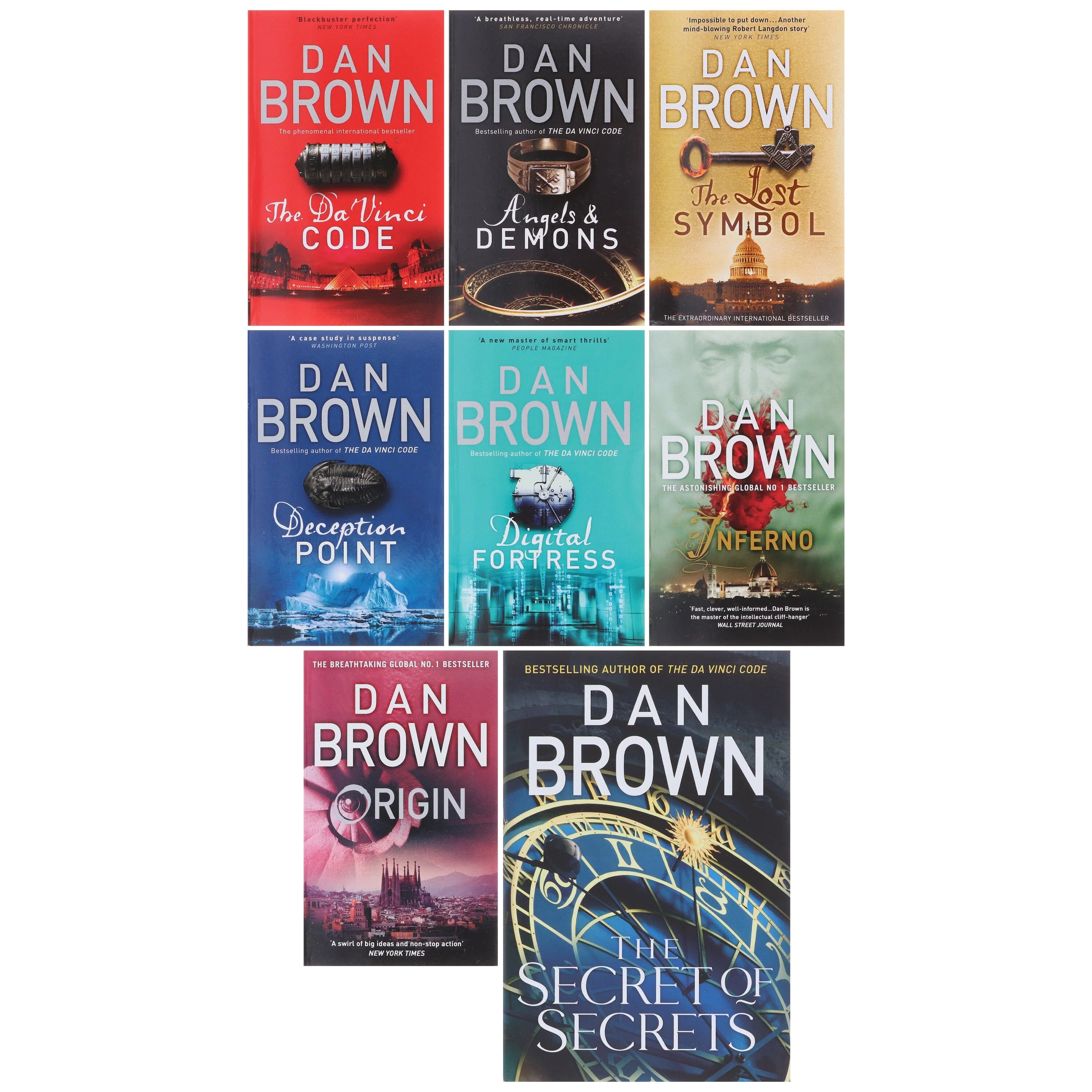 Robert Langdon Series by Dan Brown 8 Books Collection Set - Fiction - Paperback/Hardback - Image 2