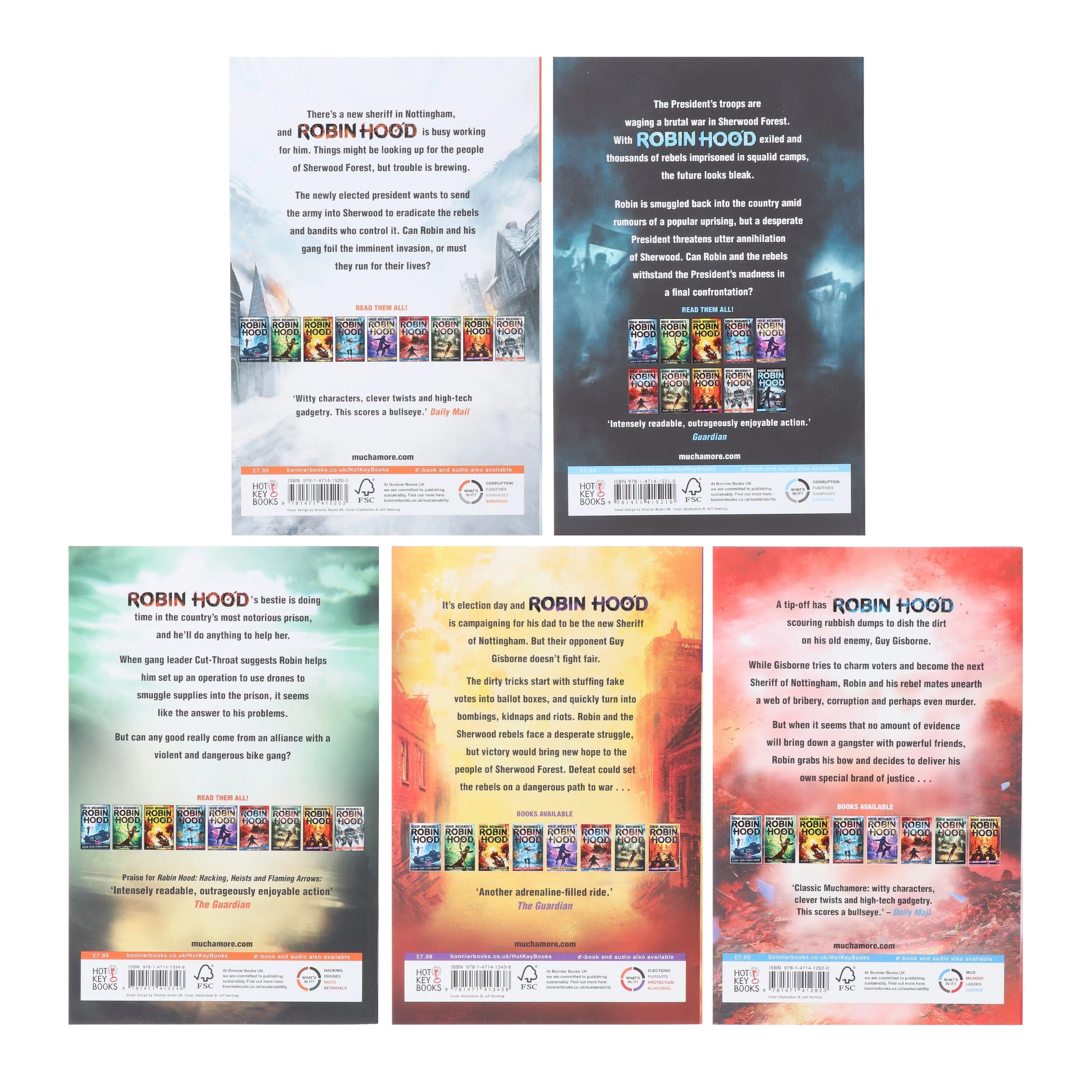 Robin Hood Series (Vol 6-10) by Robert Muchamore 5 Books Collection Set - Ages 12-17 - Paperback - Image 3