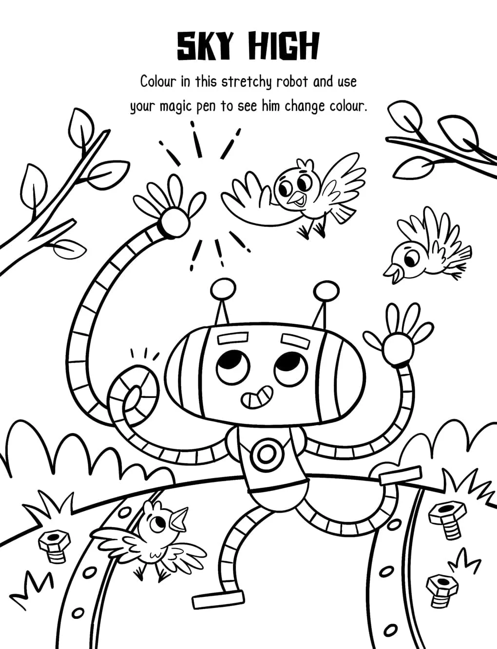 Robots, Racers, Dinosaurs Colouring Book With Pen Set by Igloo - Ages 3-6 - Paperback - Image 4