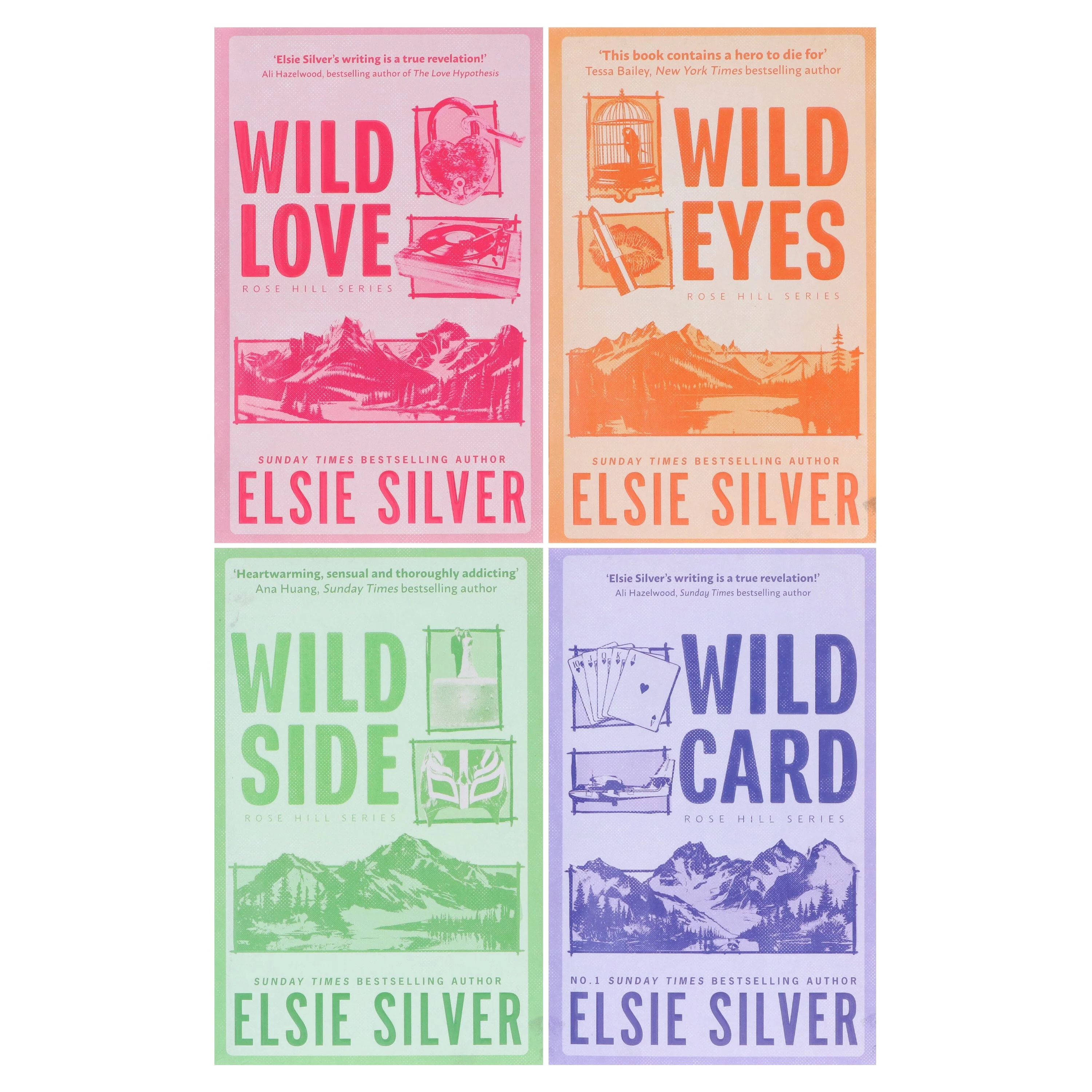 Rose Hill Series By Elsie Silver (Wild Love, Wild Eyes, Wild Side & Wild Card) 4 Books Collection Set - Fiction - Paperback - Image 2
