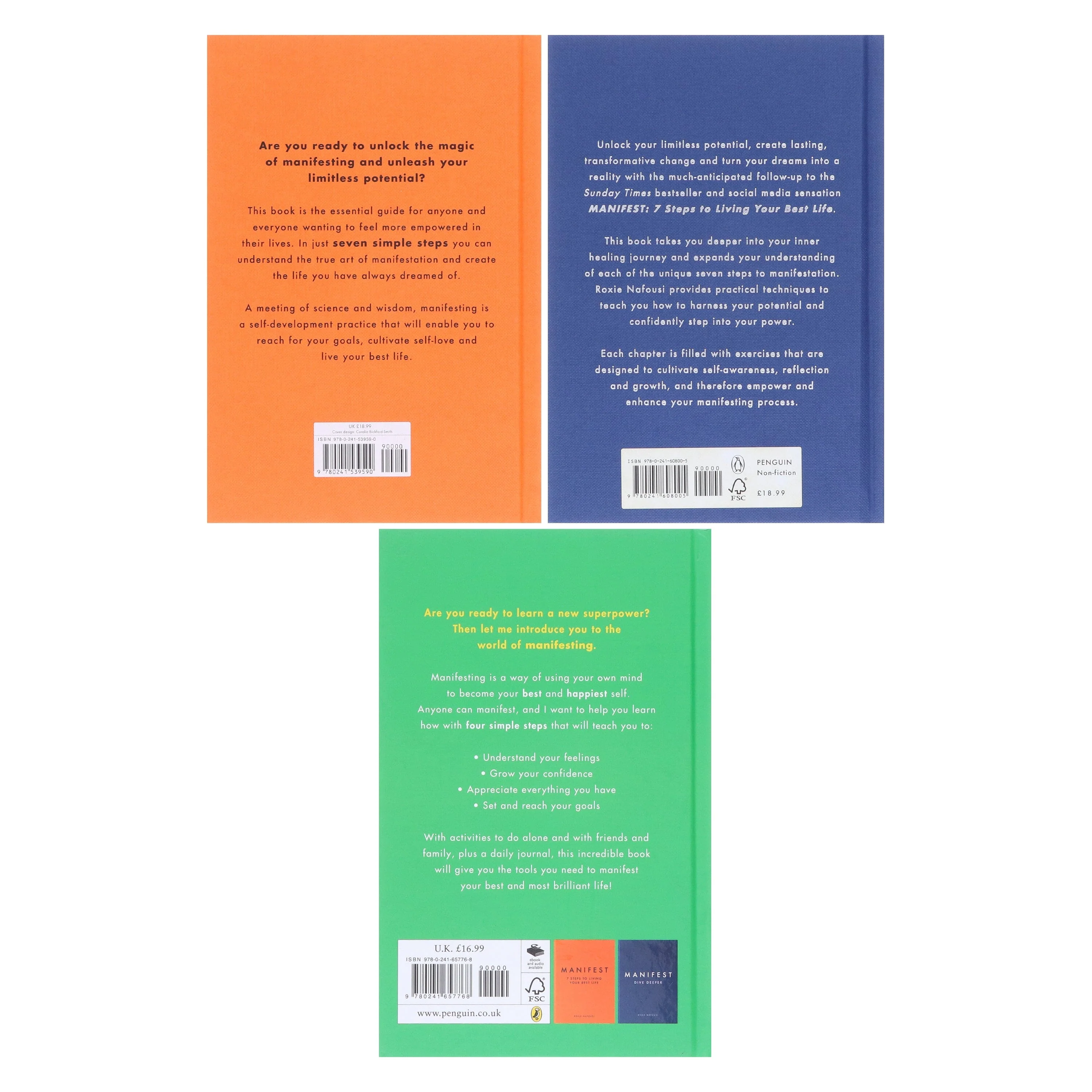 Roxie Nafousi Collection (Manifest for Kids, Manifest 7 Steps to Living Your Best Life & Manifest Dive Deeper) 3 Books Set - Non Fiction - Hardback - Image 3