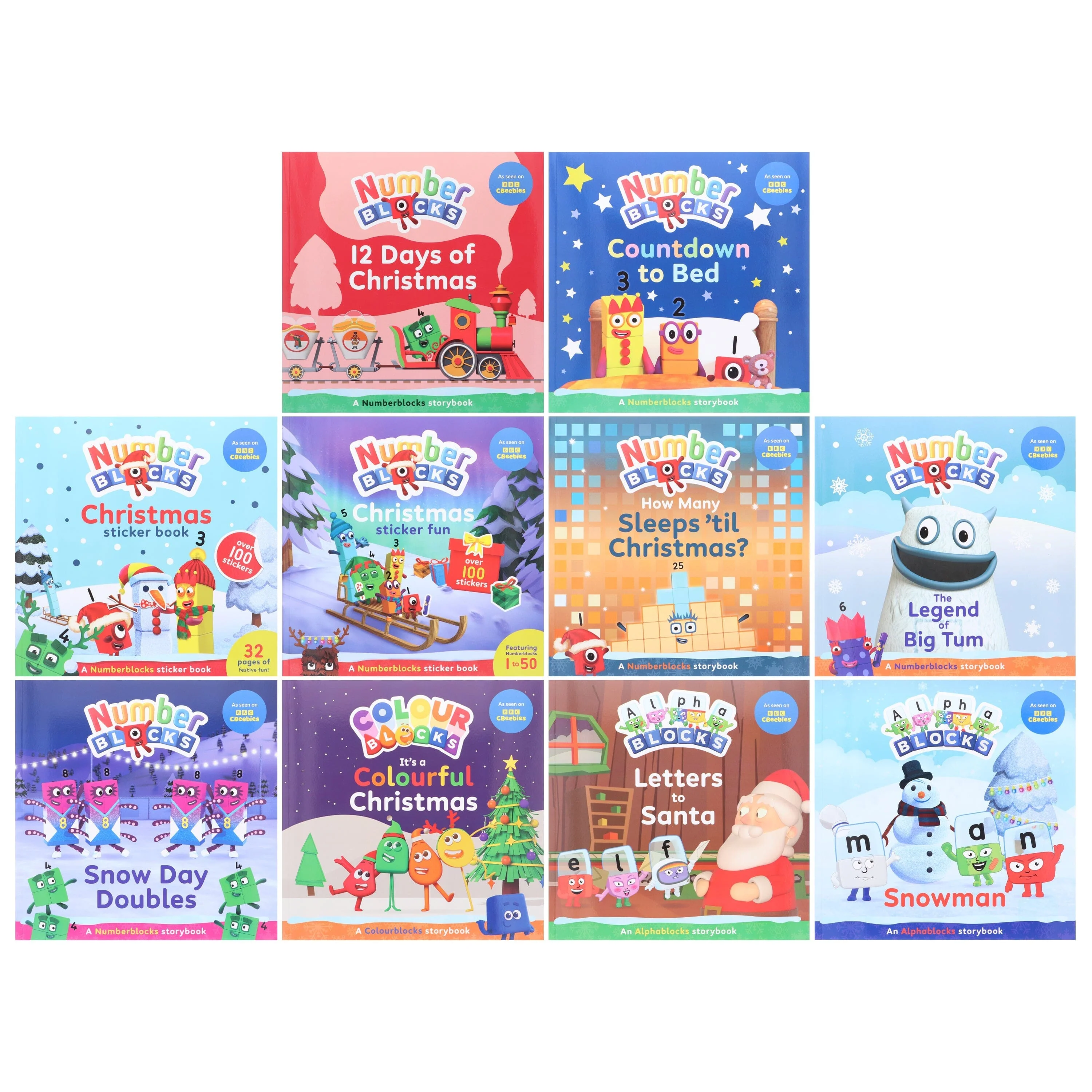 Santa's Big Box of Christmas Classics & Numberblocks, Alphablocks and Colourblocks: 20 Books Children's Collection Set - Ages 3-9 - Paperback - Image 3