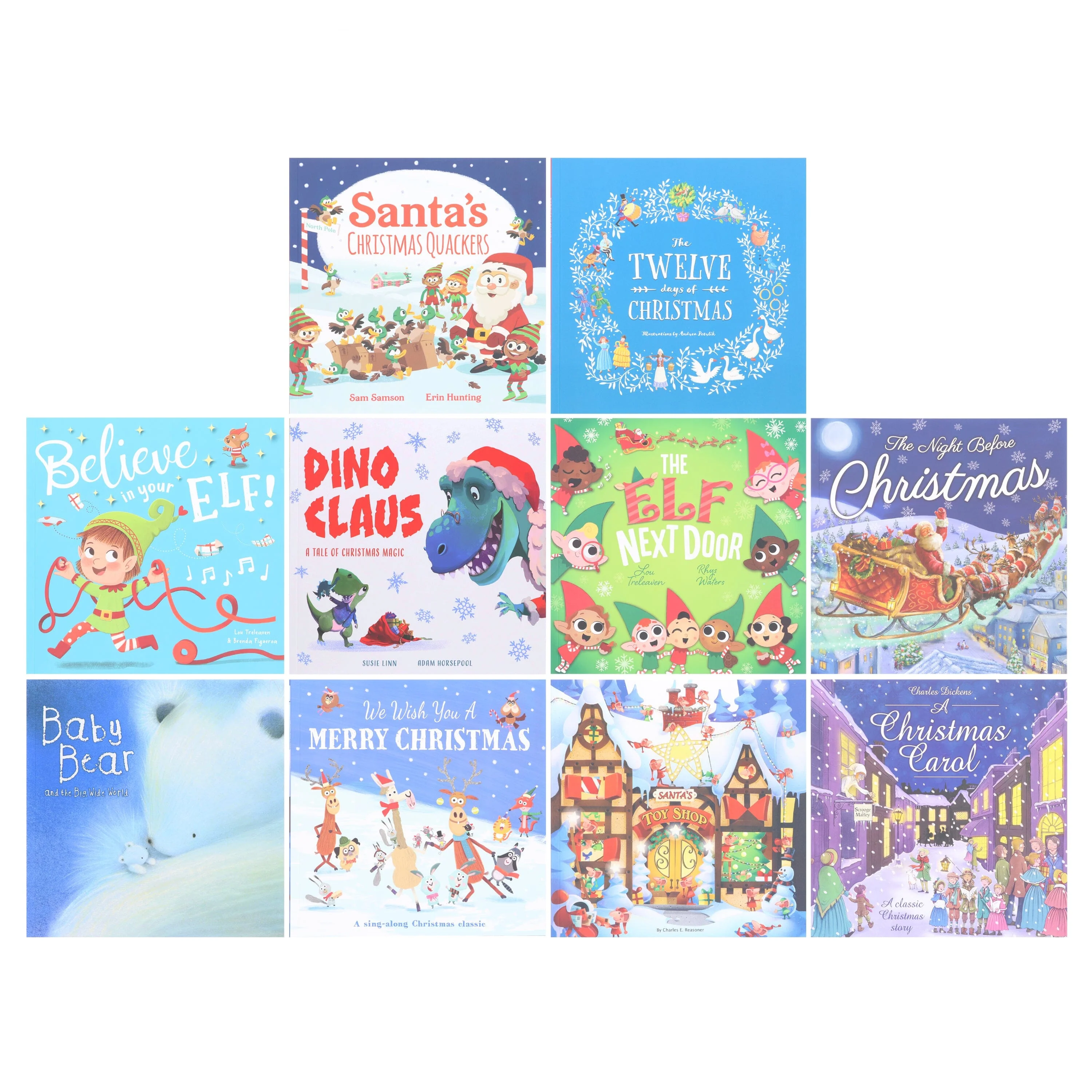 Santa's Big Pack of Christmas Stories 10 Book Collection Set by Joshua George & Others - Ages 3-5 - Paperback - Image 2