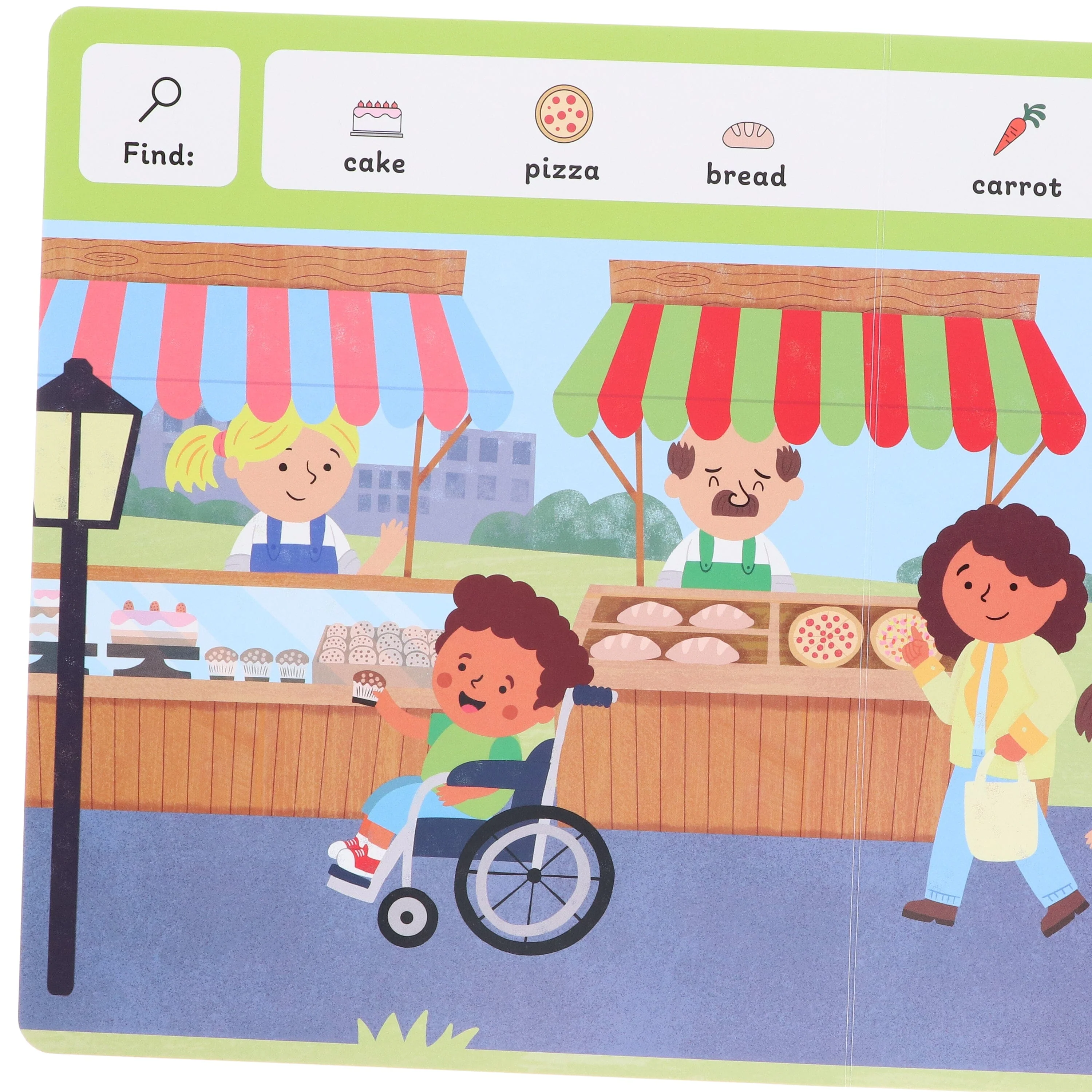 Search with Symbols: Out and About by Every Cherry Publishing (Includes Free Signing Video with Audio)- Ages 3+ - Board Book - Image 6