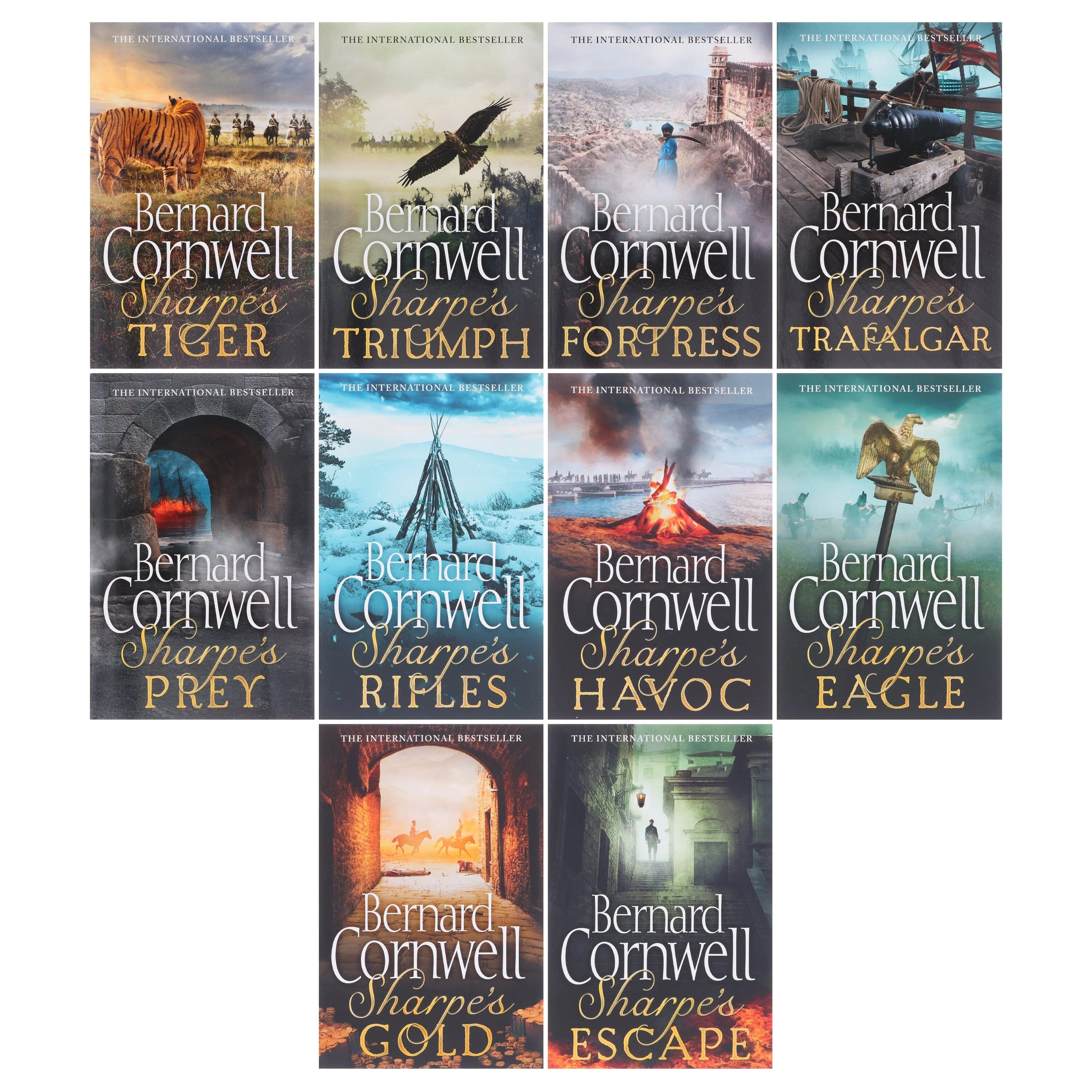 Sharpe Series (Book 1-10) by Bernard Cornwell: 10 Books Collection Set - Fiction - Paperback - Image 2