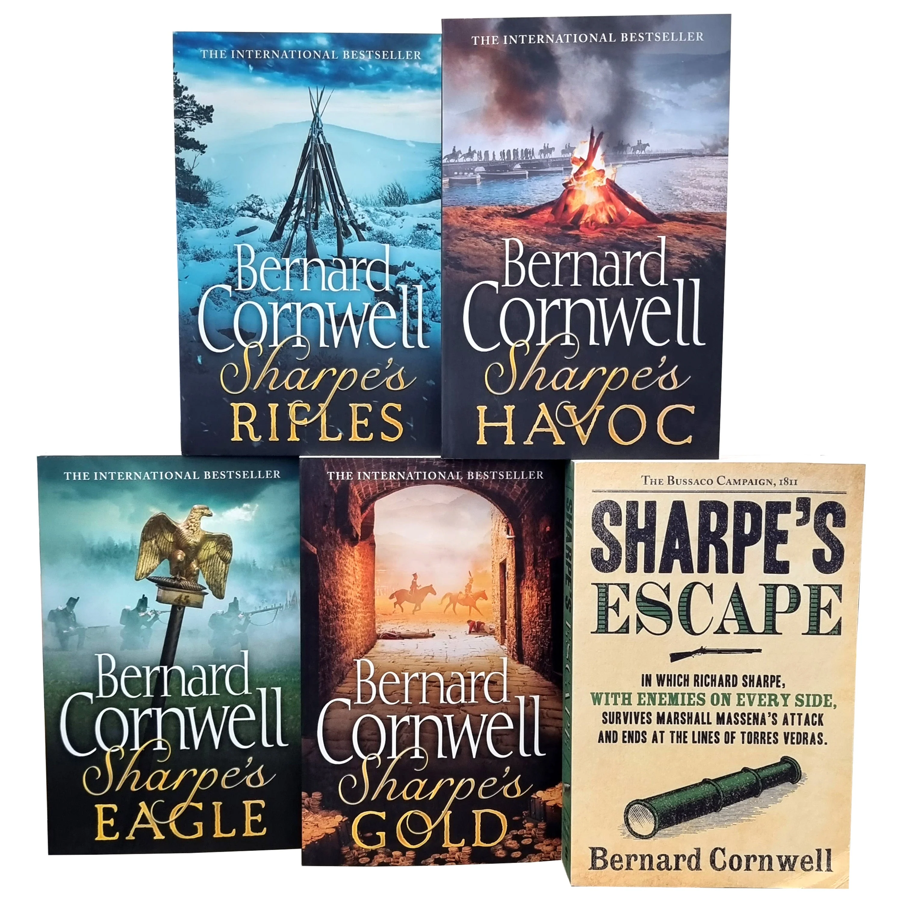 Damaged - Sharpe by Bernard Cornwell: Books 6-10 Collection Set - Fiction - Paperback - T 33 - Image 2