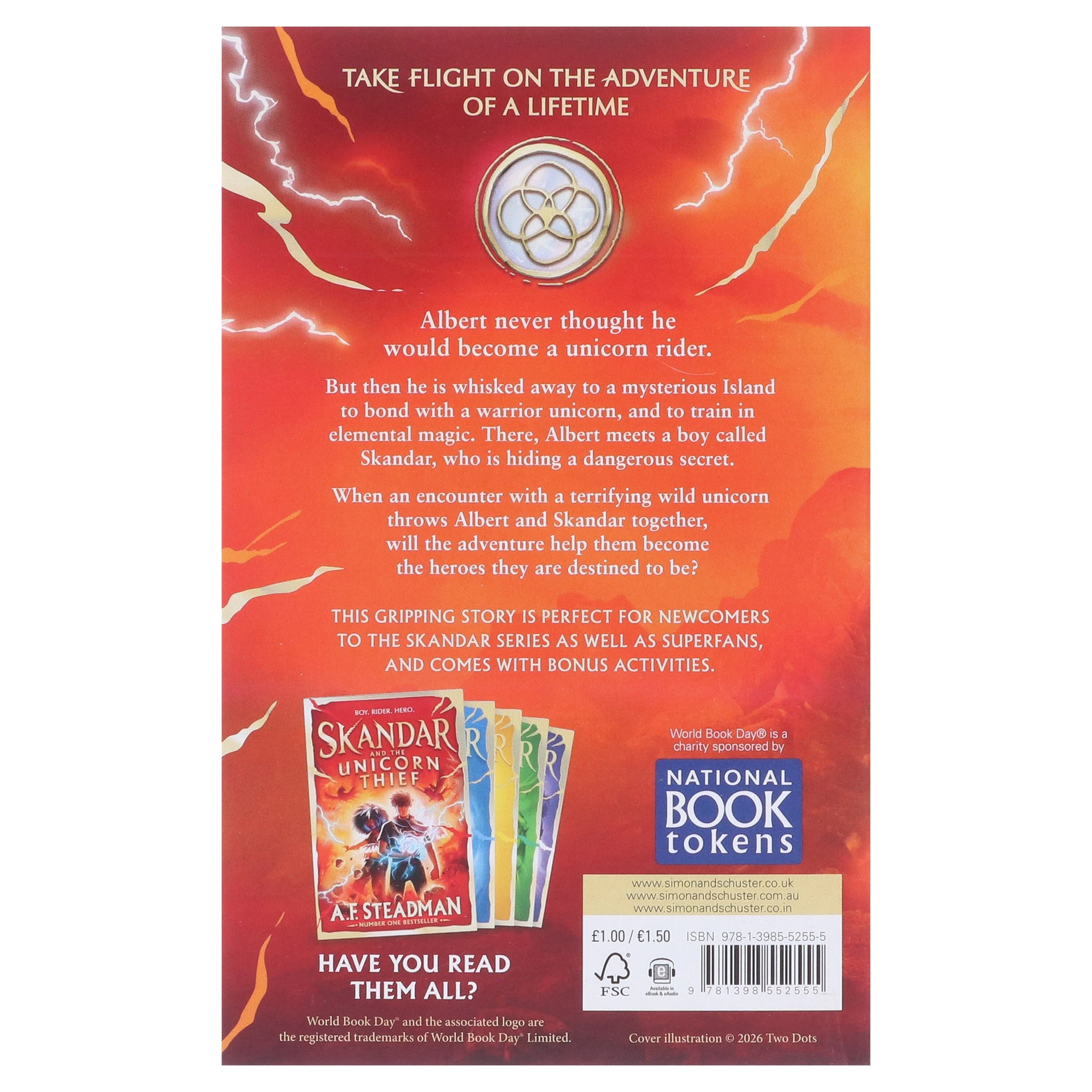 Skandar and the Secret Element: World Book Day 2026 by A.F. Steadman - Ages 8+ - Paperback - Image 3
