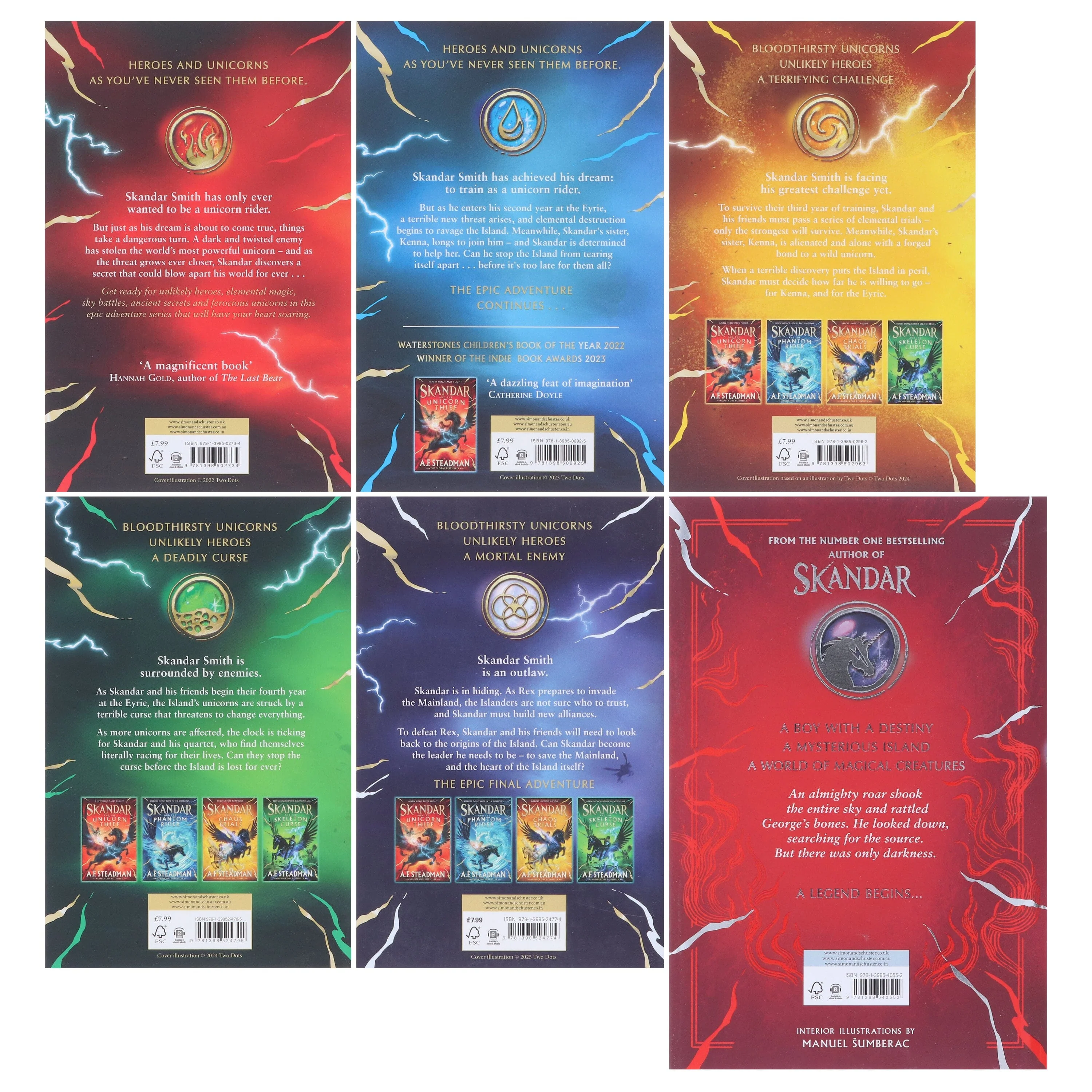 Skandar Series By A.F. Steadman 6 Books Collection Set - Ages 9-12 - Paperback/Hardback - Image 3