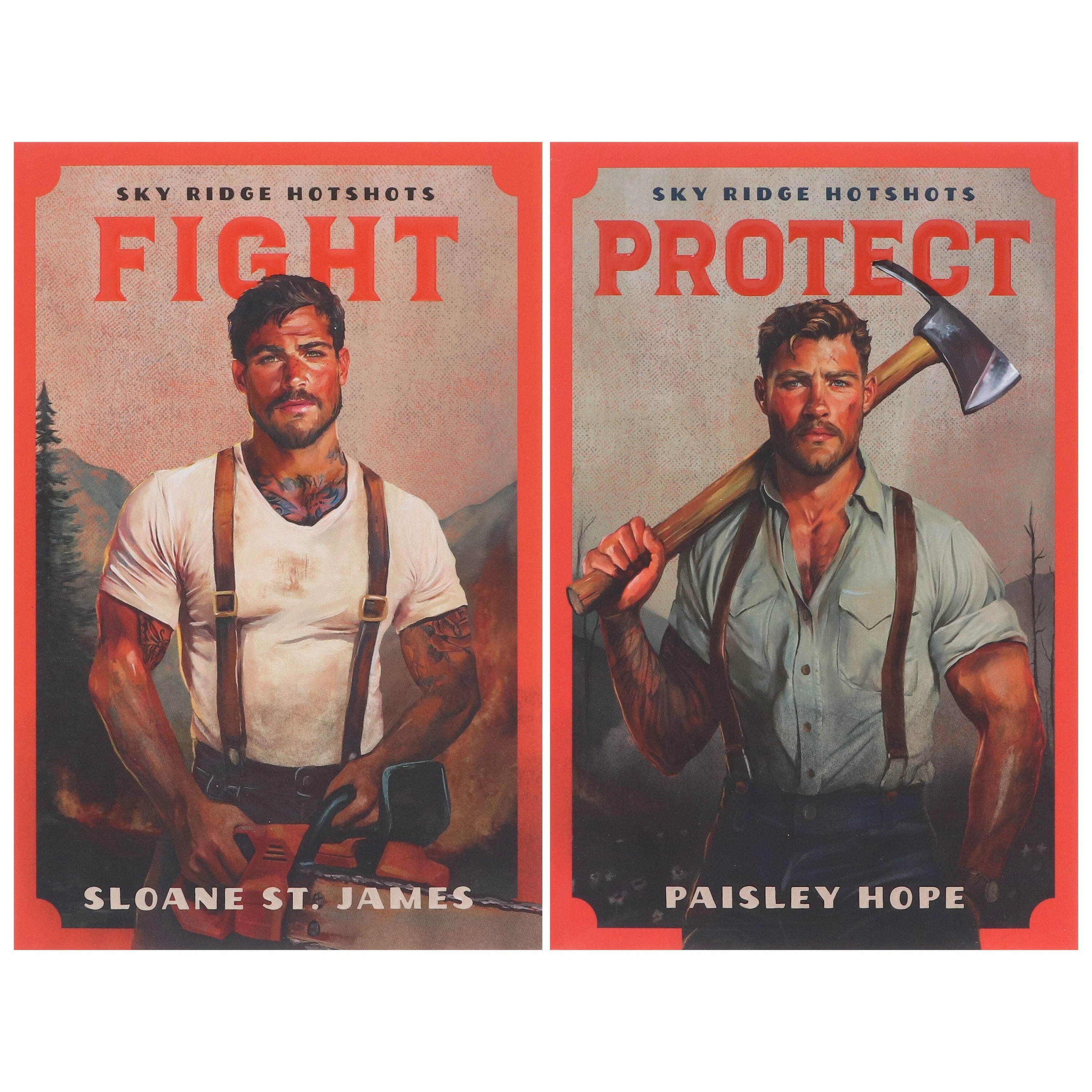 Sky Ridge Hotshots Series by Sloane St. James & Paisley Hope 2 Books Sprayed Edges Collection Set - Fiction - Paperback - Image 2