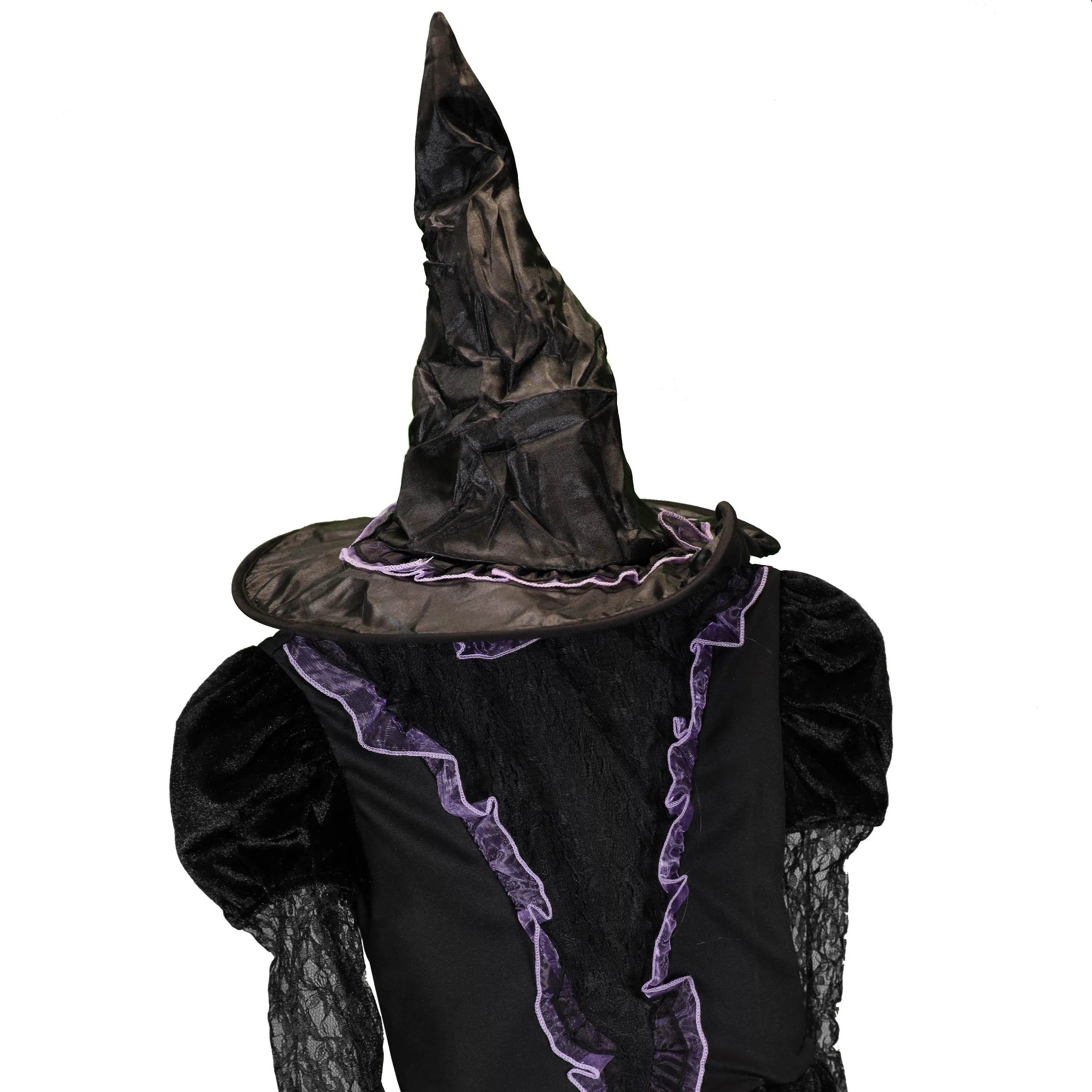 Smiffys Witch from the West Costume with Dress and Hat Kid’s Black Gothic Witch Fancy Dress Outfit - Image 6