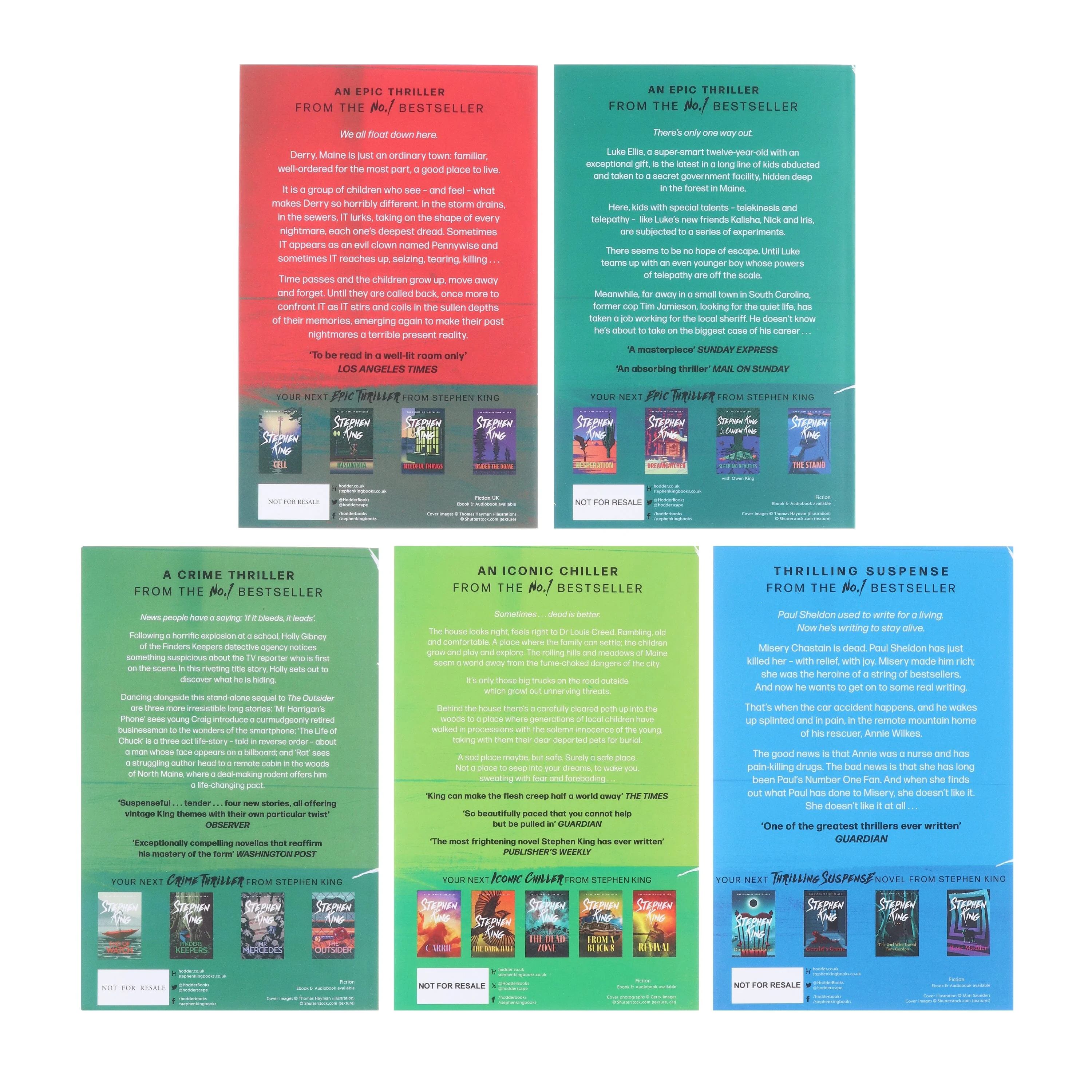 Stephen King Epic Classic Collection 5 Books Box Set - Fiction - Paperback - Image 3