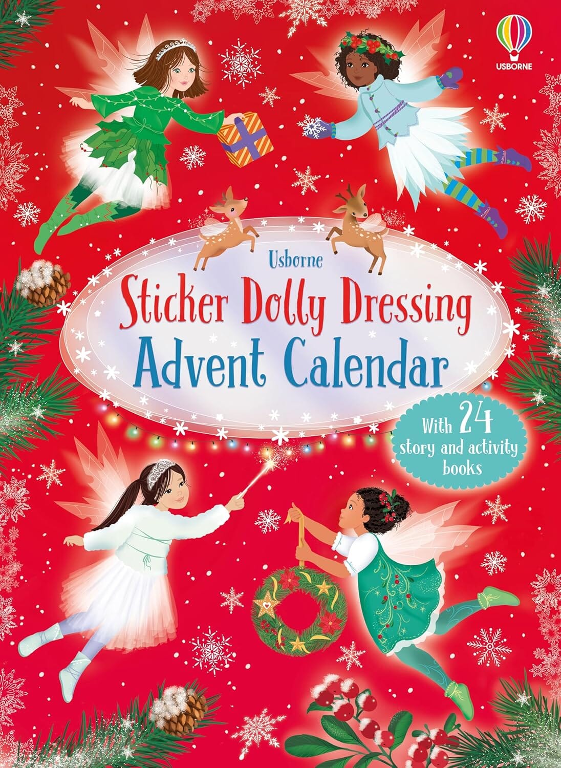 Sticker Dolly Dressing Christmas Advent Calendar: A Festive Collection of Dress Up Sticker Dolls, Puzzles, and other Activity Books - Ages 5+ - Paperback - Image 2