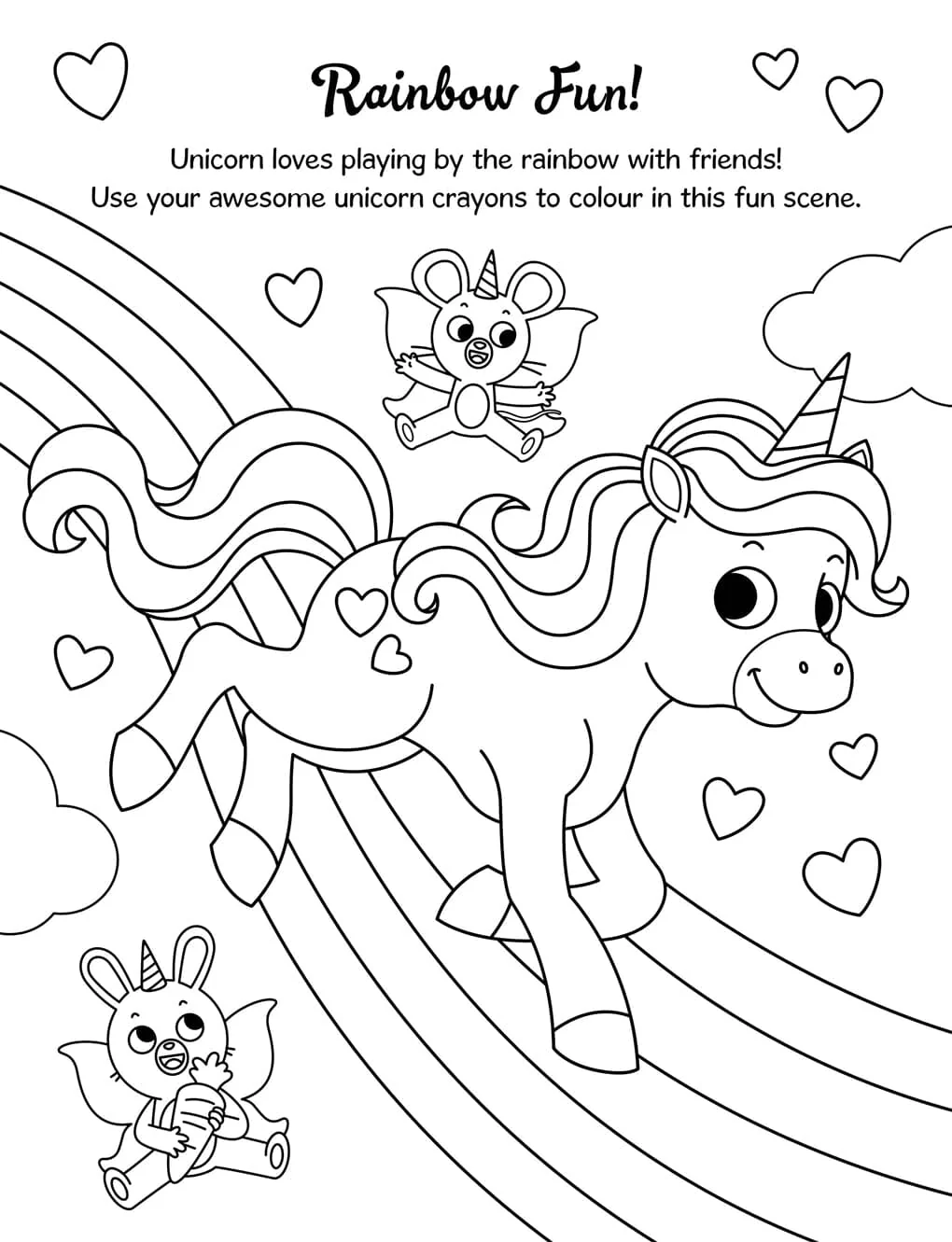 Super Cute Unicorns Colouring Book With 16 Stackable Unicorn Crayons! - Ages 3-6 - Paperback - Image 4