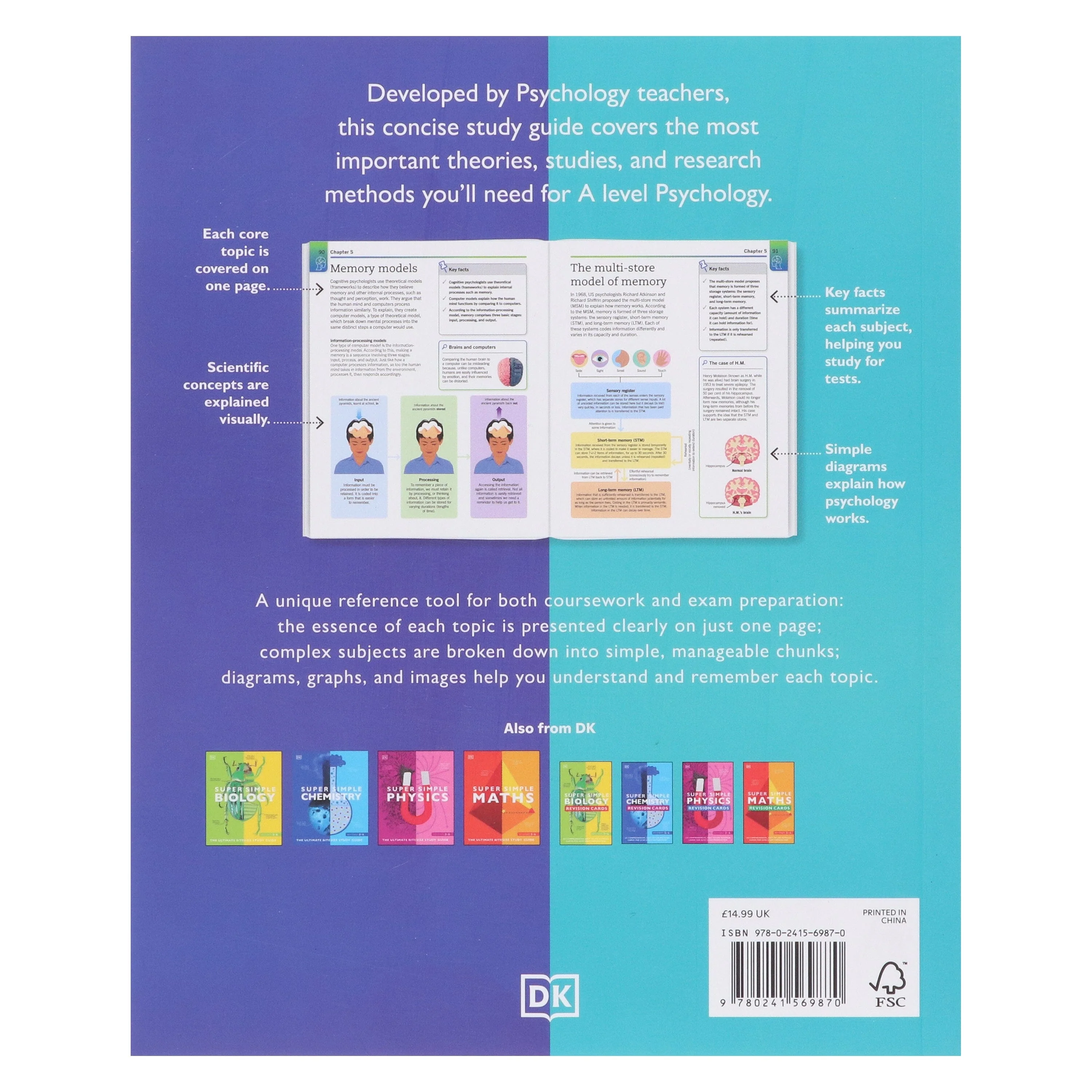 Super Simple Psychology: The Ultimate Bitesize Study Guide For A Level - Non Fiction - Paperback - Image 4