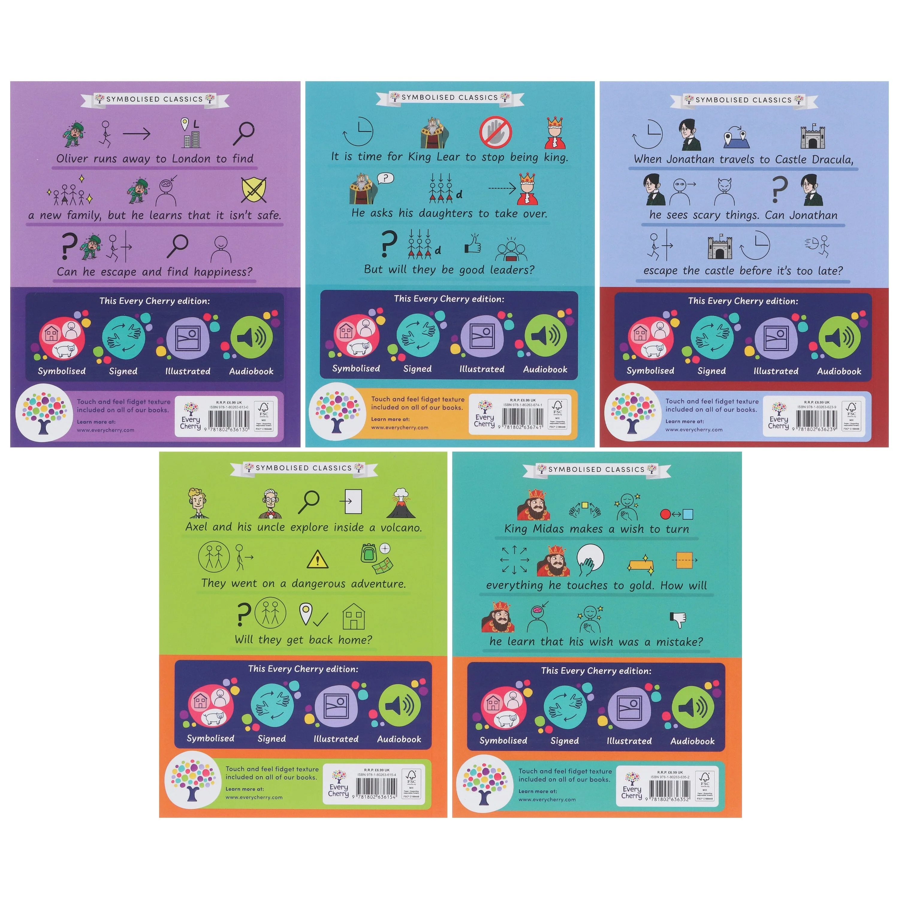Symbolised Classics Reading Library: The Starter Collection (Volume 2) 5 Books Box Set - Ages 5+ - Paperback - Image 3