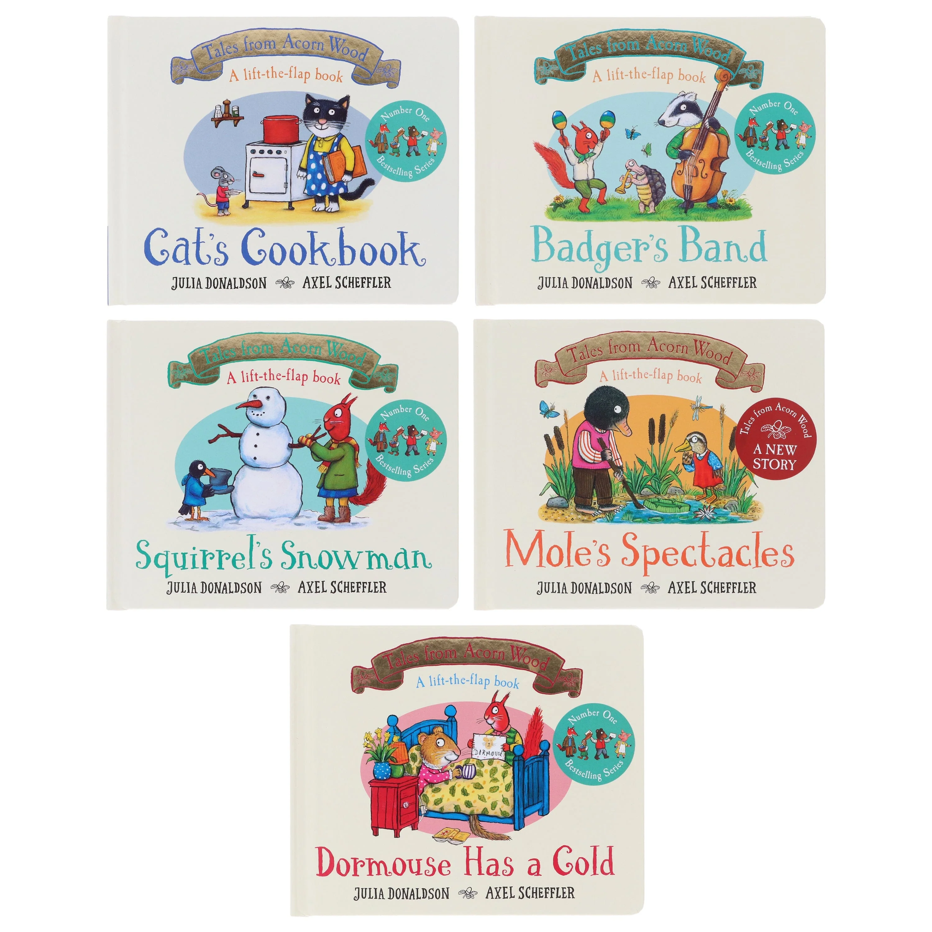 Tales From Acorn Wood by Julia Donaldson Illustrated 5 Books Collection Set (A Lift-the-flap Story) - Ages 2-5 - Board Book - Image 2