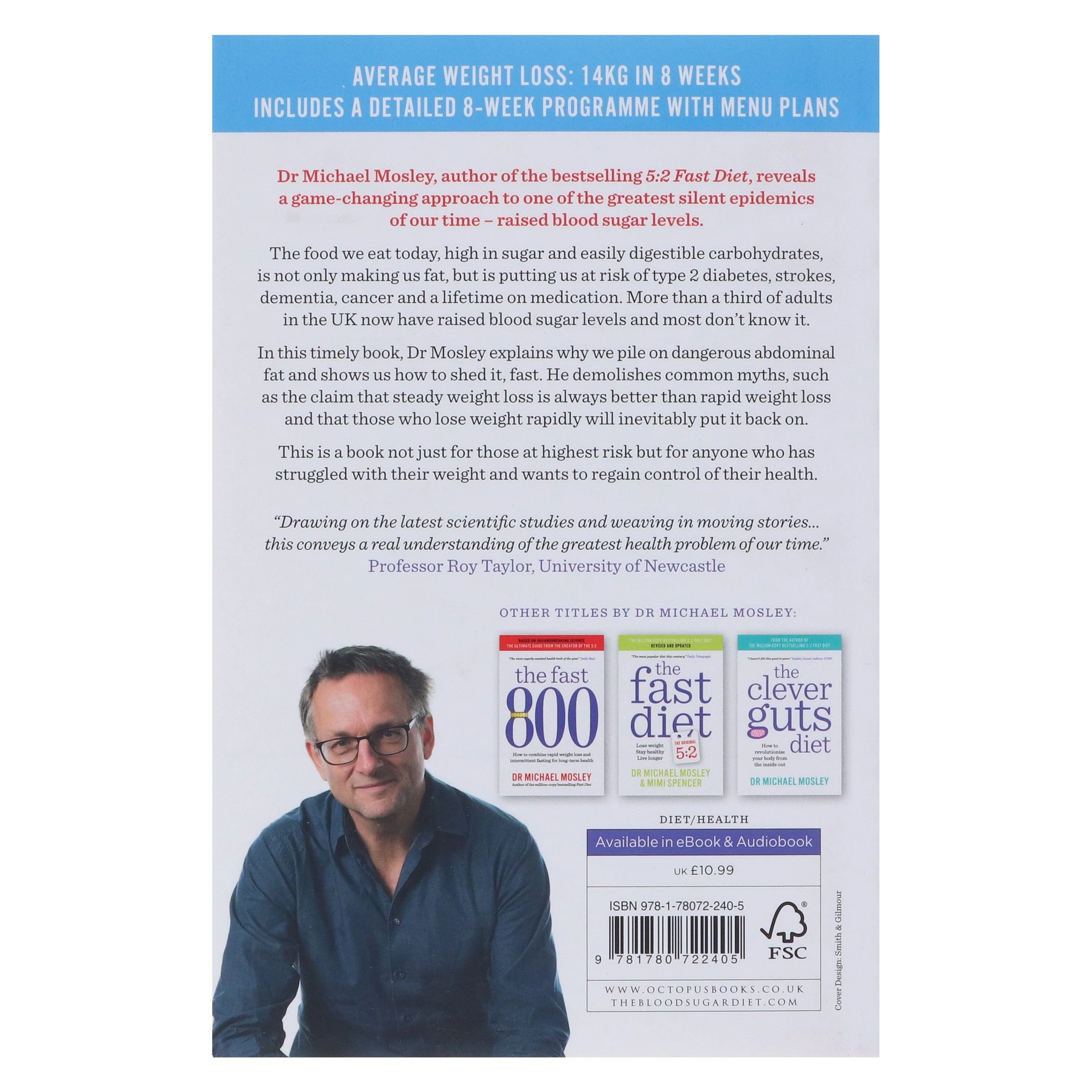 The 8-Week Blood Sugar Diet: Lose weight fast and reprogramme your body by Dr Michael Mosley - Non Fiction - Paperback - Image 3
