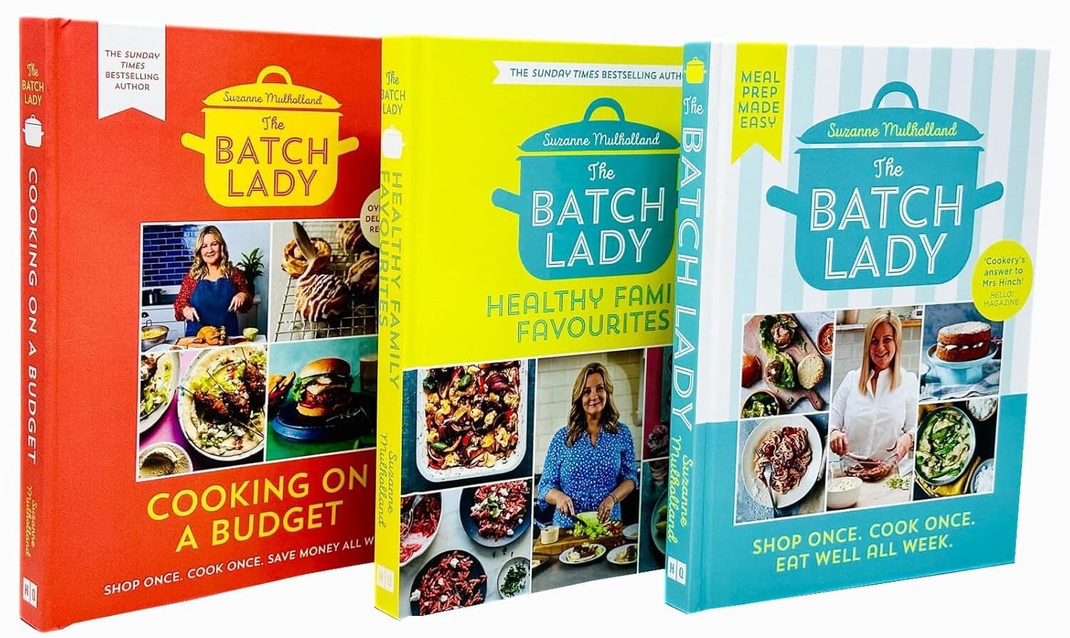 The Batch Lady Collection (The Batch Lady, Cooking on a Budget & Healthy Family Favourites) by Suzanne Mulholland 3 Books Set - Non Fiction - Hardback - Image 3