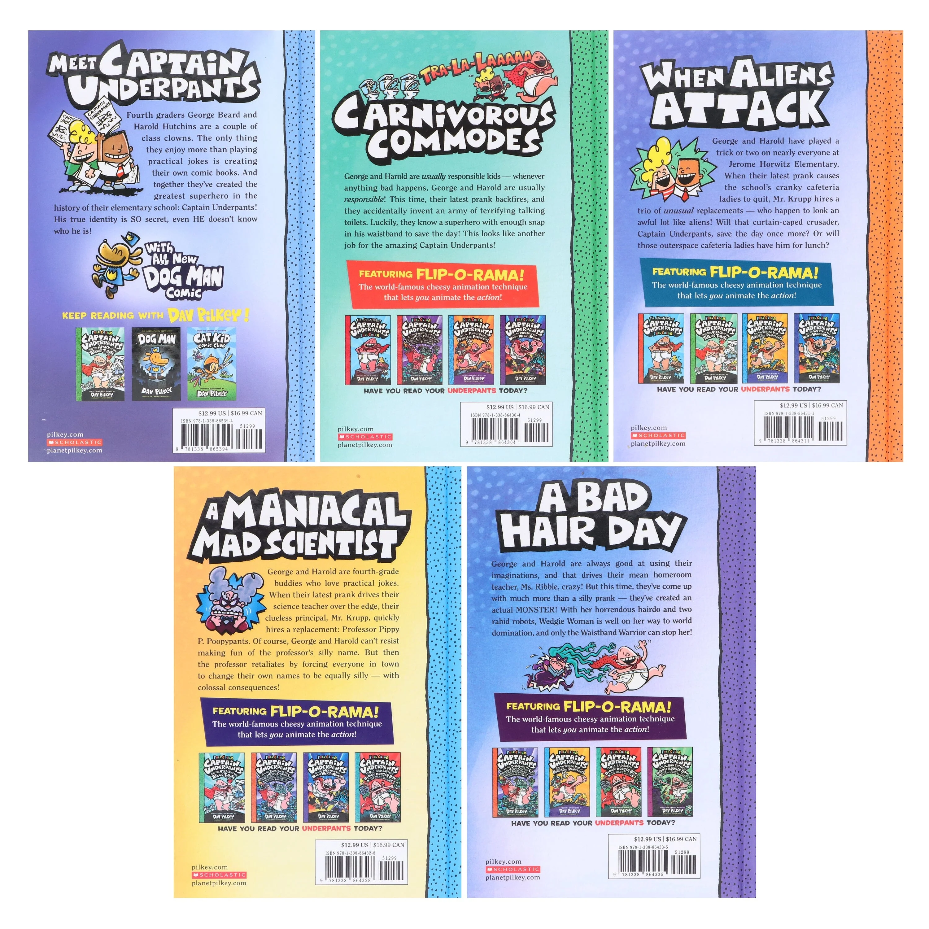 The Captain Underpants Colossal Color Collection Epic Graphic Novels 5 Books Set - Ages 7-10 - Hardback - Image 3