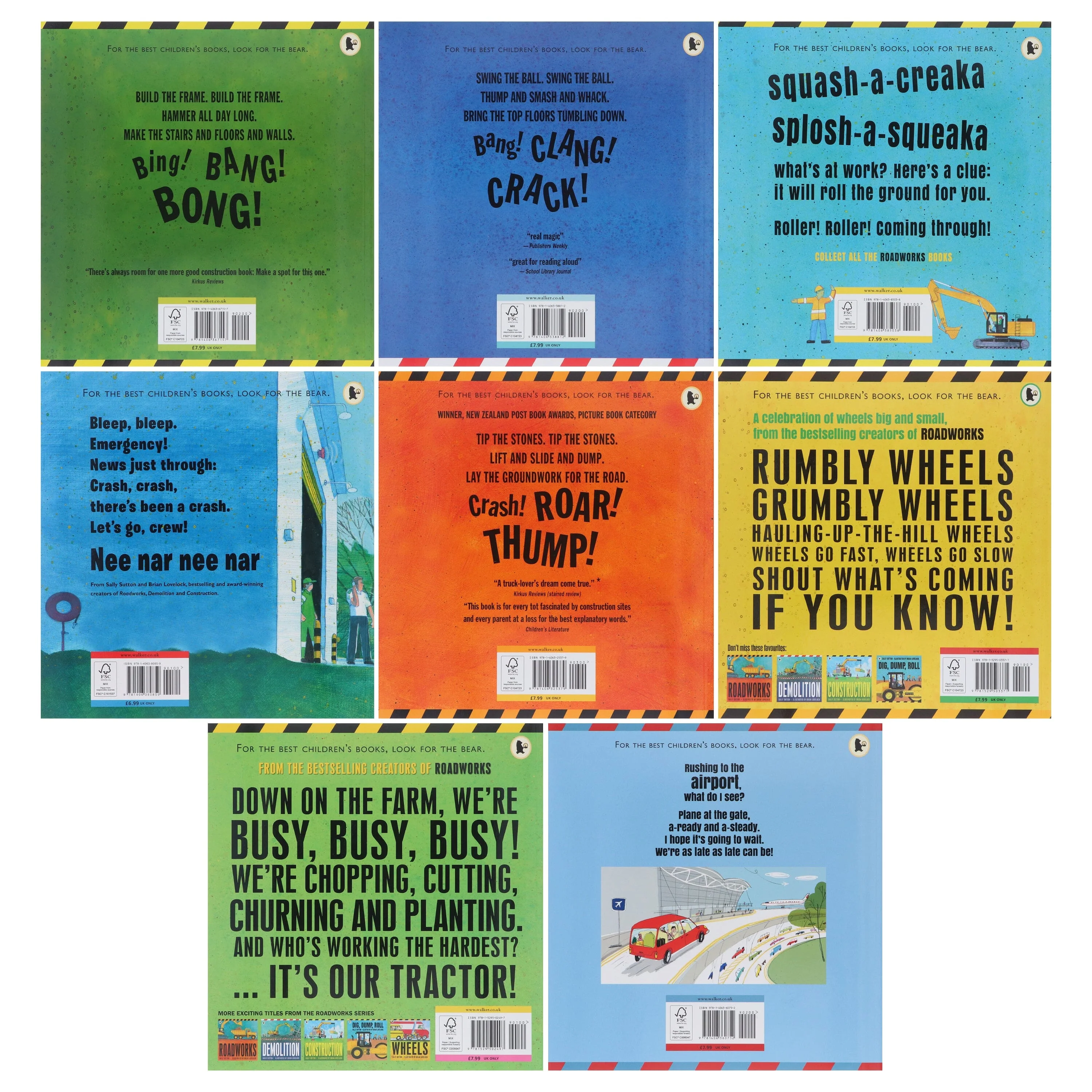 The Construction Crew Series By Sally Sutton Illustrated 8 Picture Books Collection Set - Ages 2-6 - Paperback - Image 3