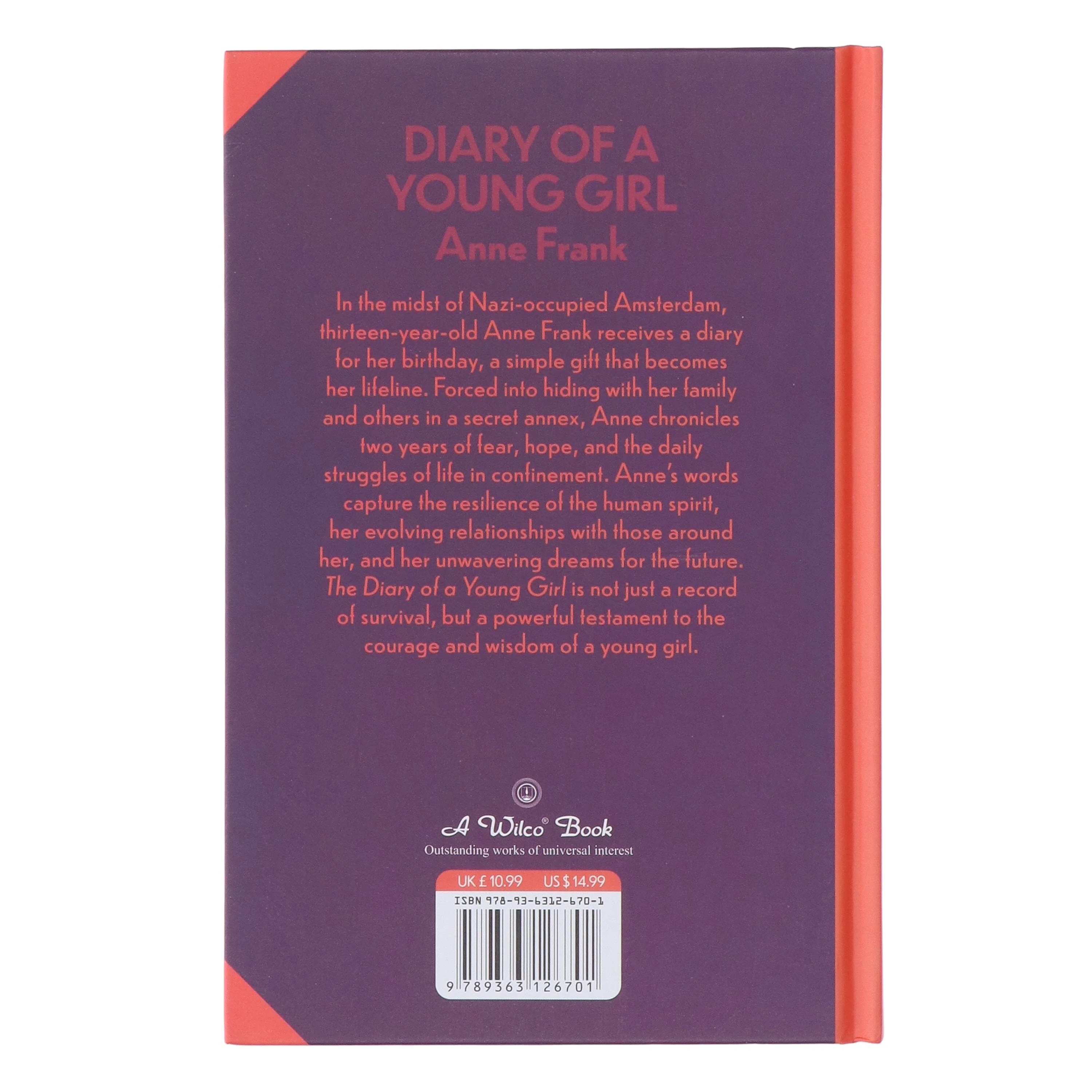 Diary Of A Young Girl Book by Anne Frank: A Heartfelt Journey of Courage and Resilience With Sprayed Edges - Non Fiction - Hardback - Image 3