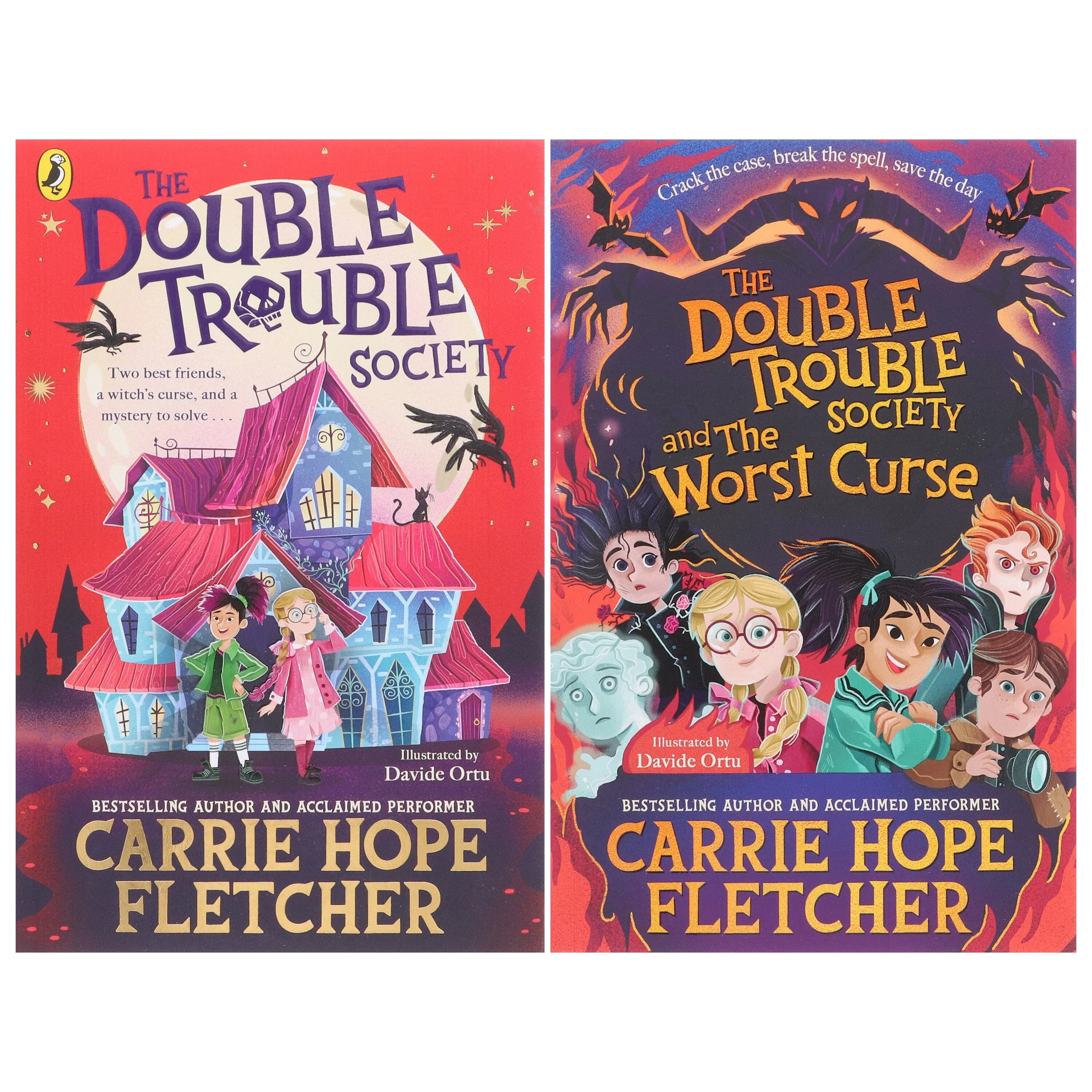 The Double Trouble Society Series by Carrie Hope Fletcher Illustrated 2 Books Collection Set - Ages 9-11 - Paperback - Image 2