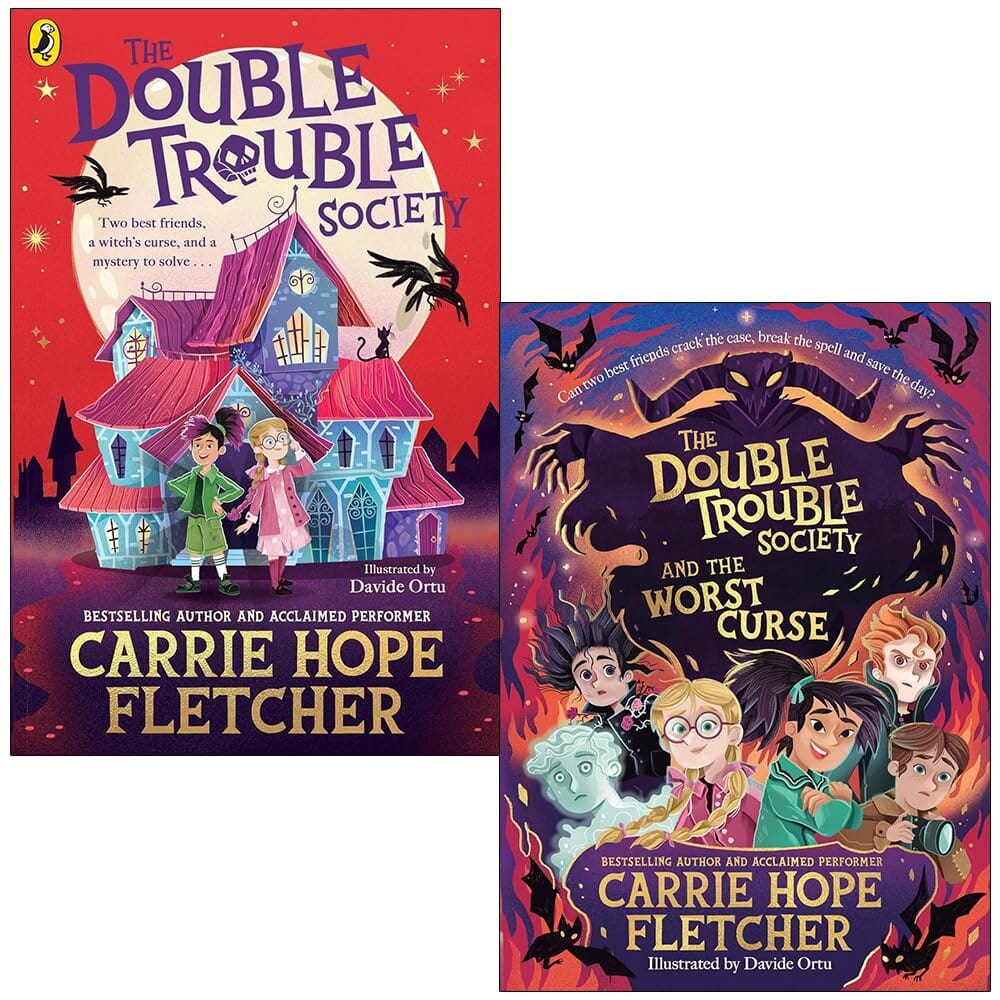 The Double Trouble Society Series by Carrie Hope Fletcher Illustrated 2 Books Collection Set - Ages 9-11 - Paperback - Image 5