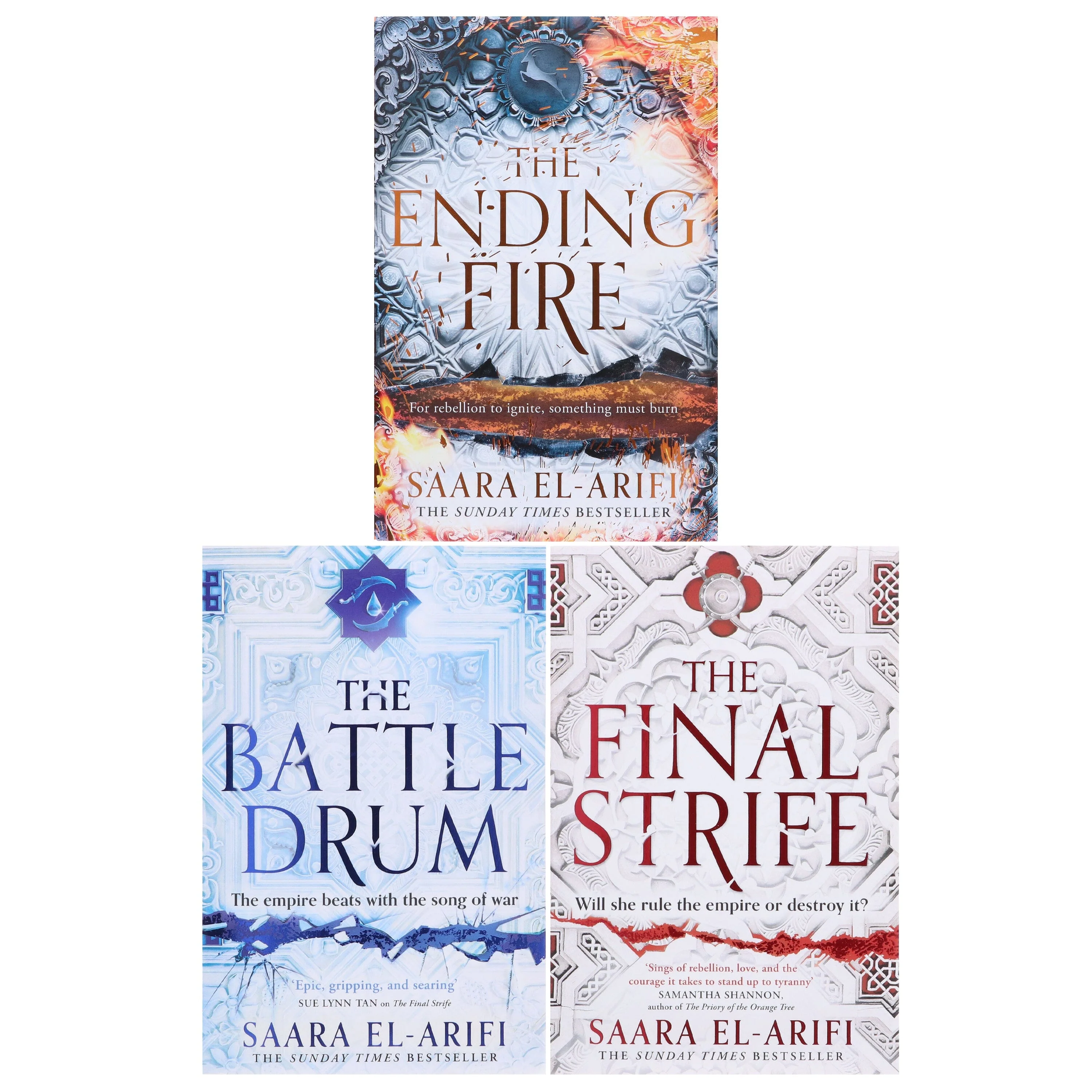 Damaged - The Ending Fire Series By Saara El-Arifi 3 Books Complete Collection Set - Fiction - Paperback/Hardback - T 37 - Image 2