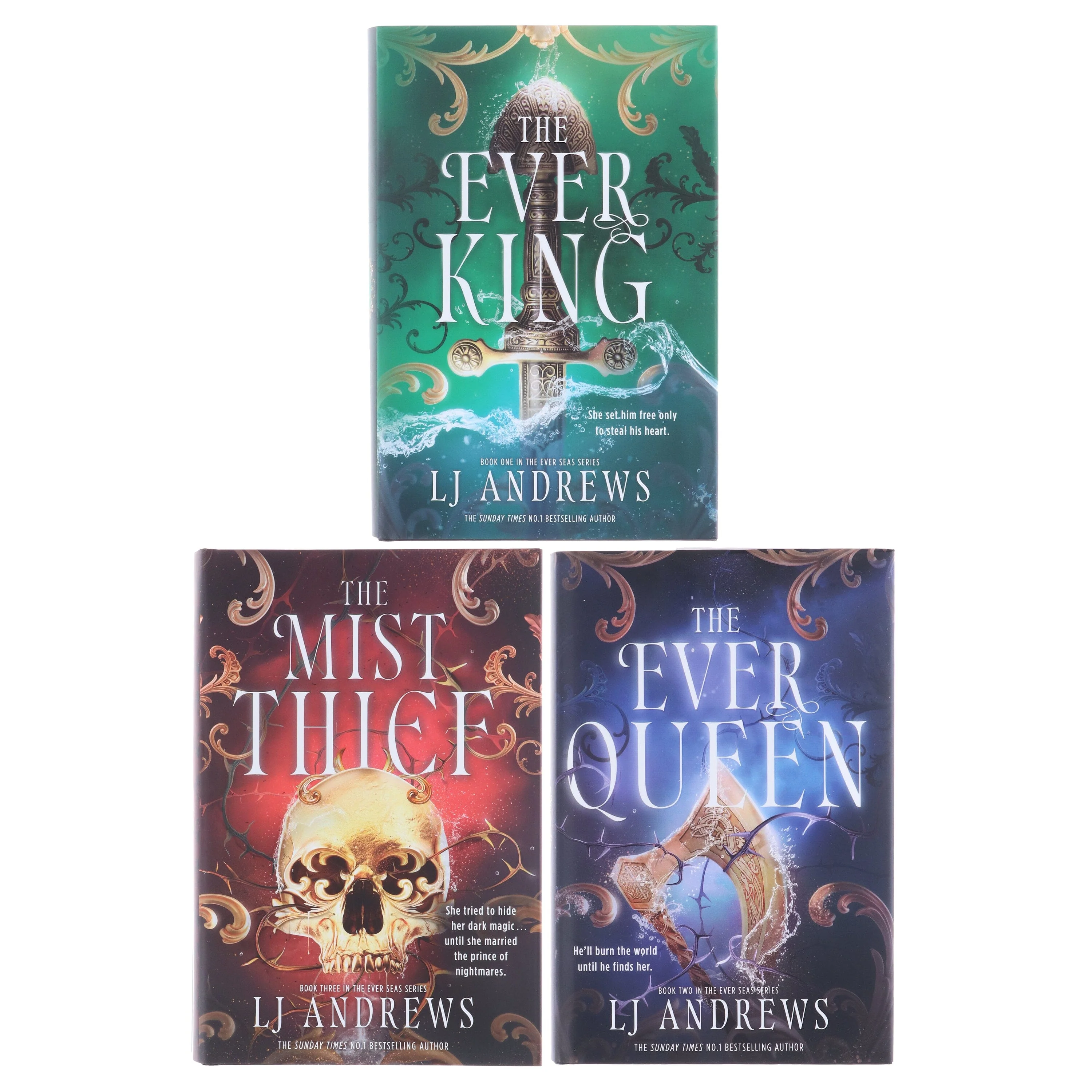 The Ever Seas Series by LJ Andrews 3 Books Collection Set - Fiction - Hardback - Image 2