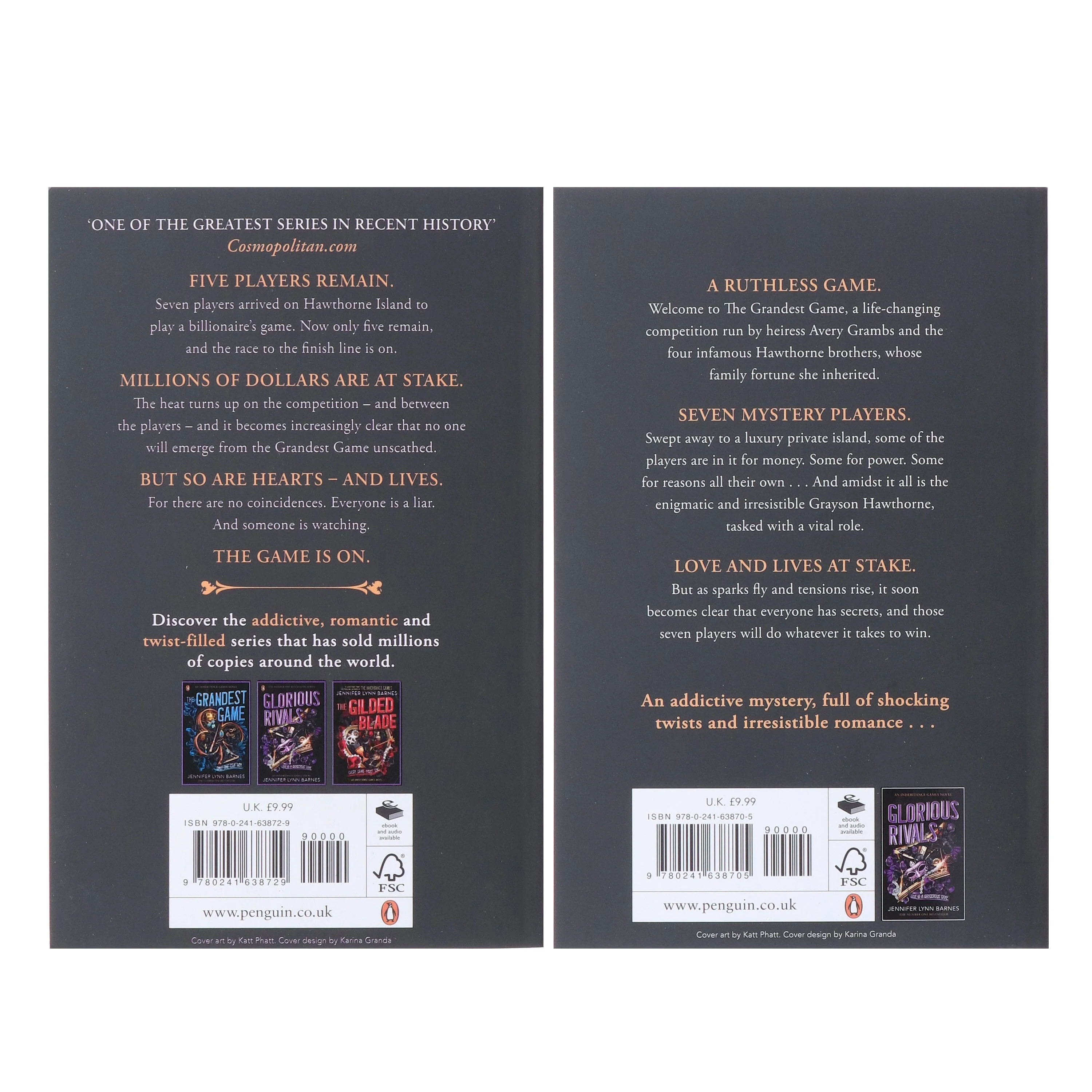 The Grandest Game Series by Jennifer Lynn Barnes (The Grandest Game & Glorious Rival) 2 Books Collection Set - Fiction - Paperback - Image 3