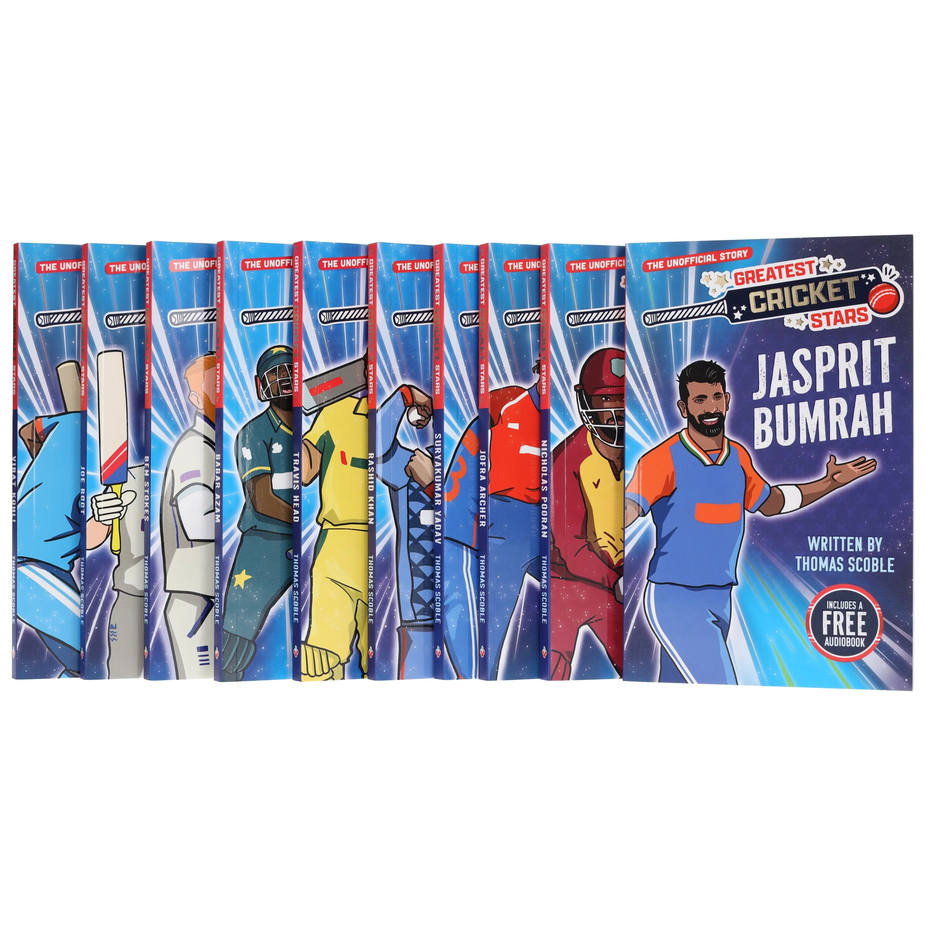 The Greatest Cricket Stars by Thomas Scoble 10 Books Collection Box Set (Includes Free Audiobooks)- Ages 7-9 - Paperback - Image 4