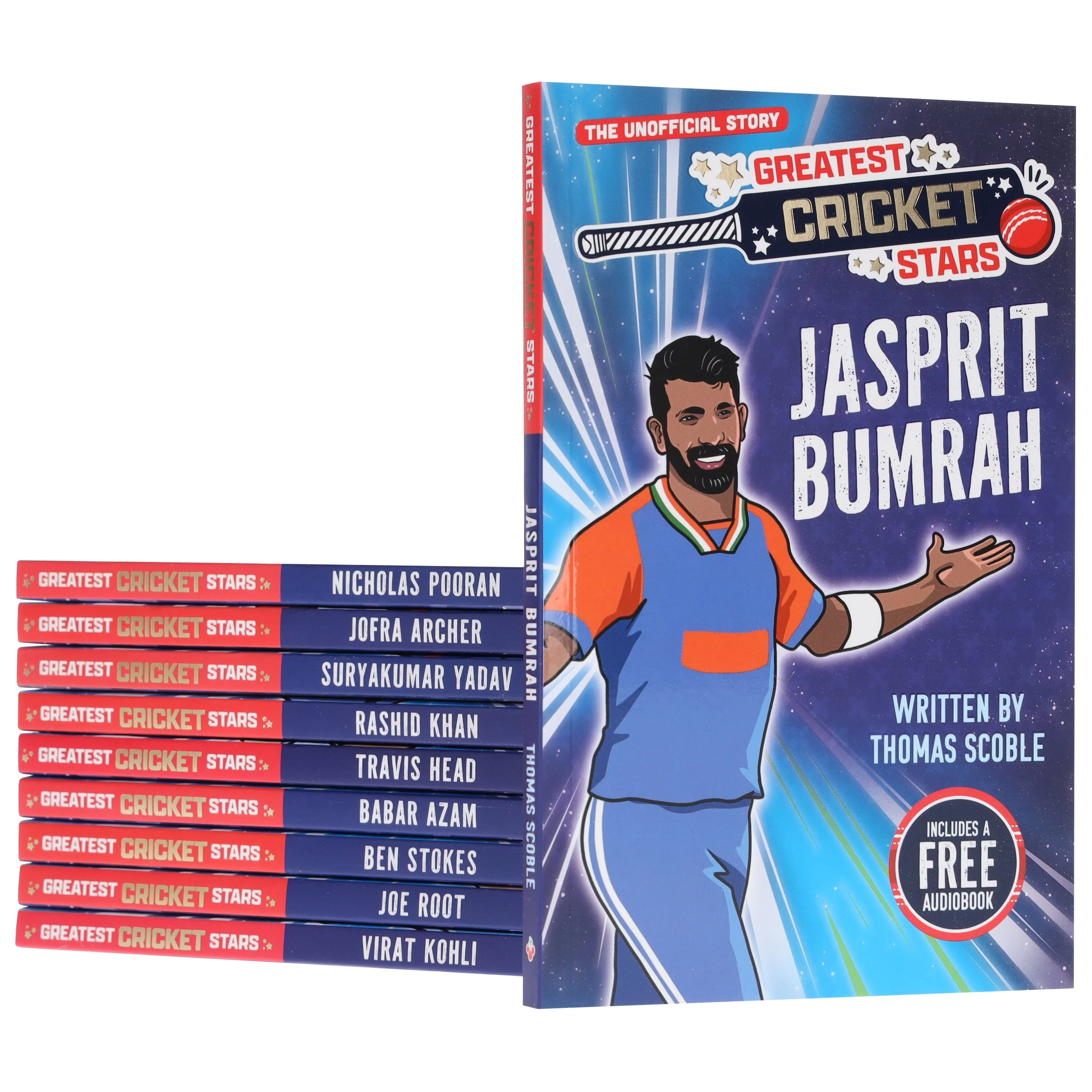 The Greatest Cricket Stars by Thomas Scoble 10 Books Collection Box Set (Includes Free Audiobooks)- Ages 7-9 - Paperback - Image 5