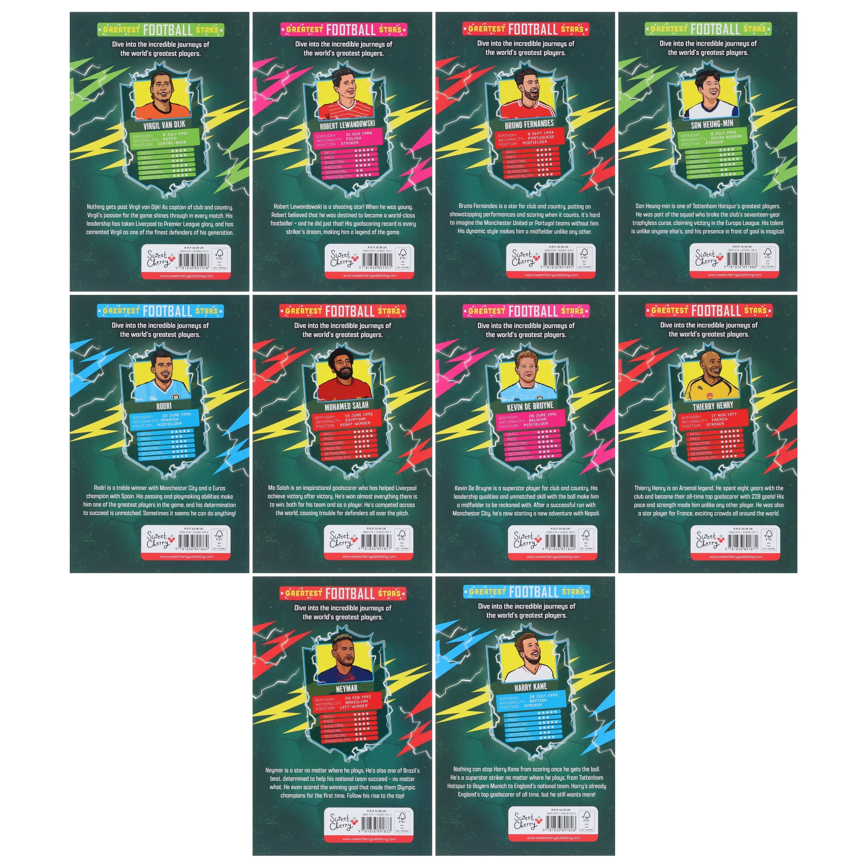 The Greatest Football Stars (Volume 2) by Luke Paton 10 Books Collection Box Set (Includes 10 Free Audiobooks!) - Ages 7-9 - Paperback - Image 3