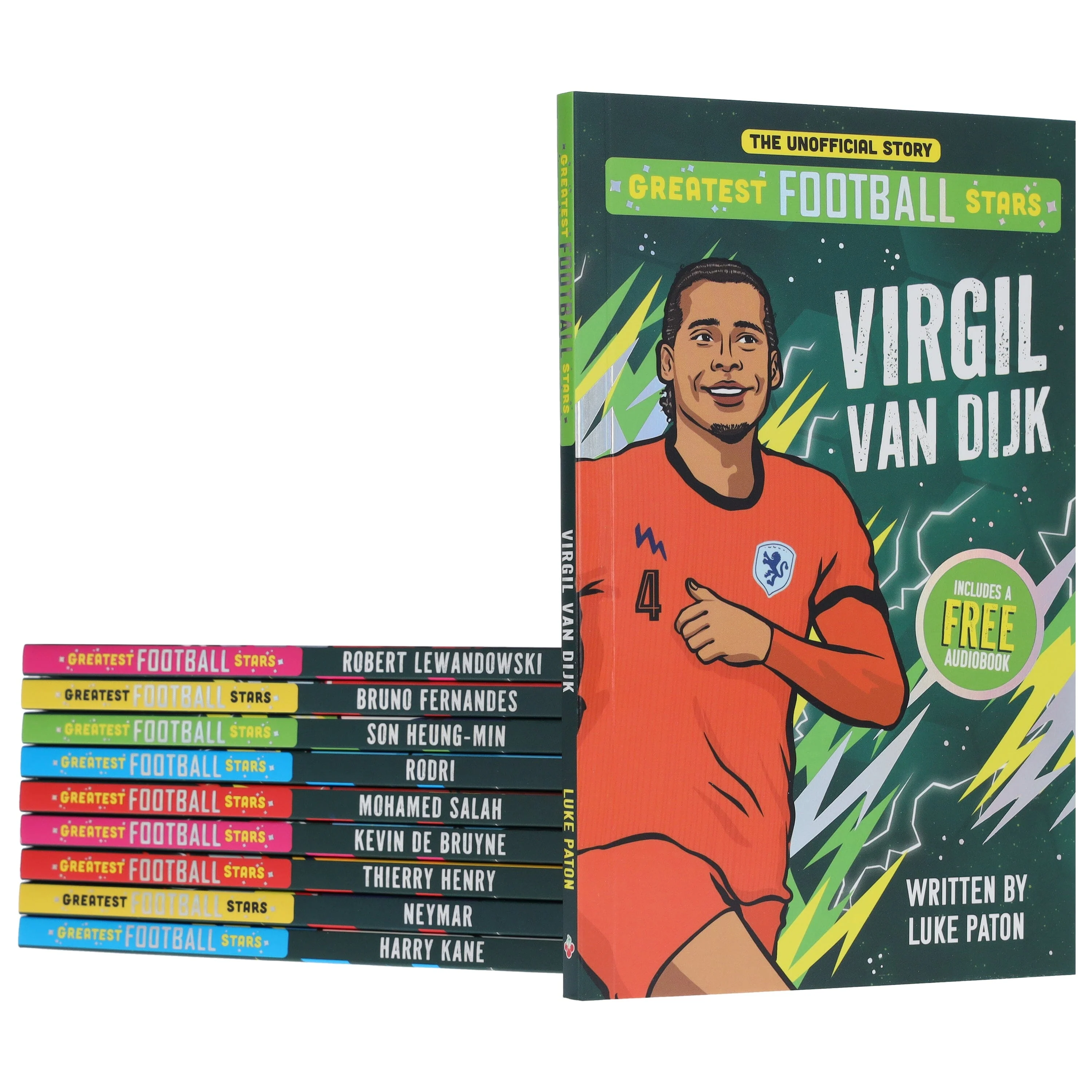 The Greatest Football Stars (Volume 2) by Luke Paton 10 Books Collection Box Set (Includes 10 Free Audiobooks!) - Ages 7-9 - Paperback - Image 4