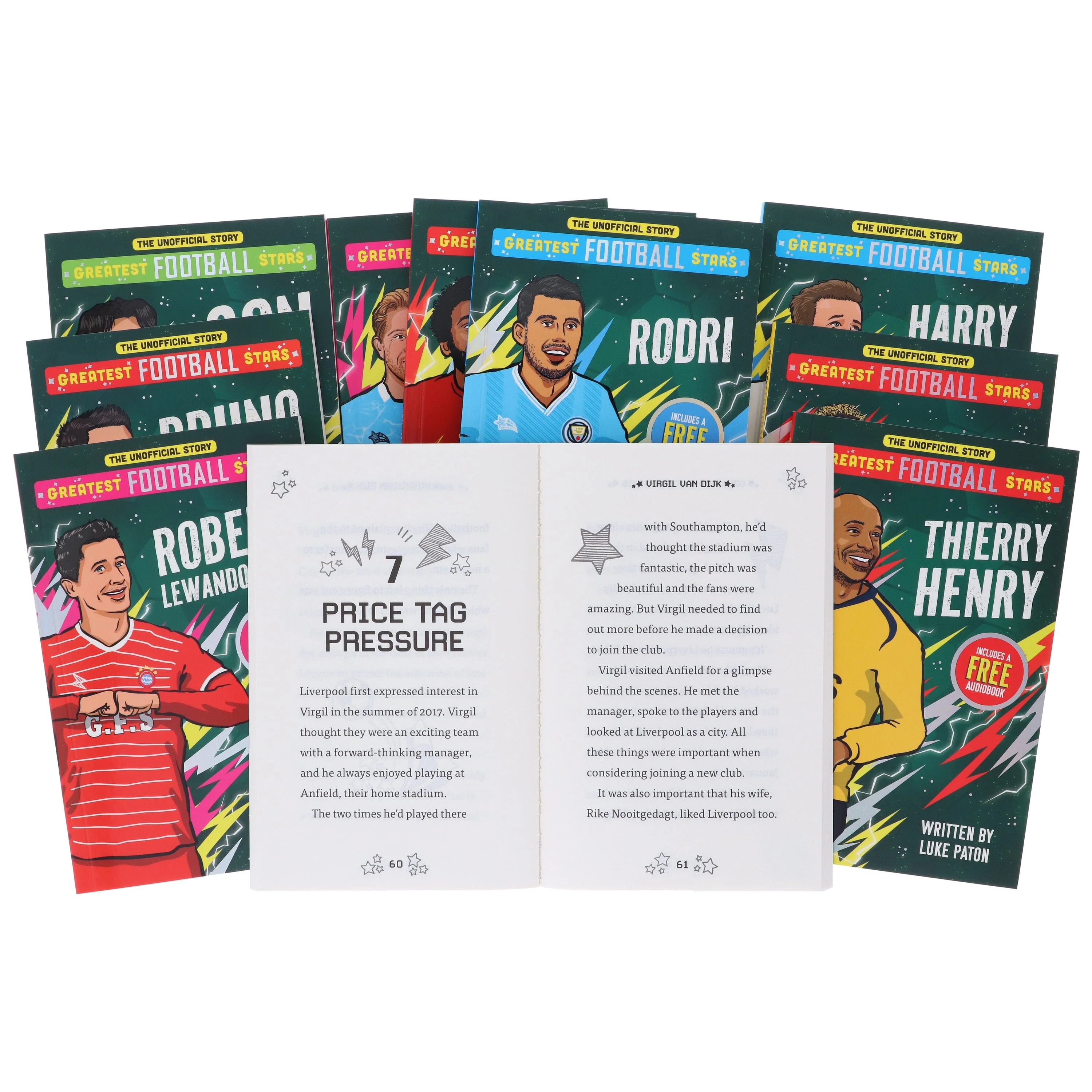 The Greatest Football Stars (Volume 2) by Luke Paton 10 Books Collection Box Set (Includes 10 Free Audiobooks!) - Ages 7-9 - Paperback - Image 6