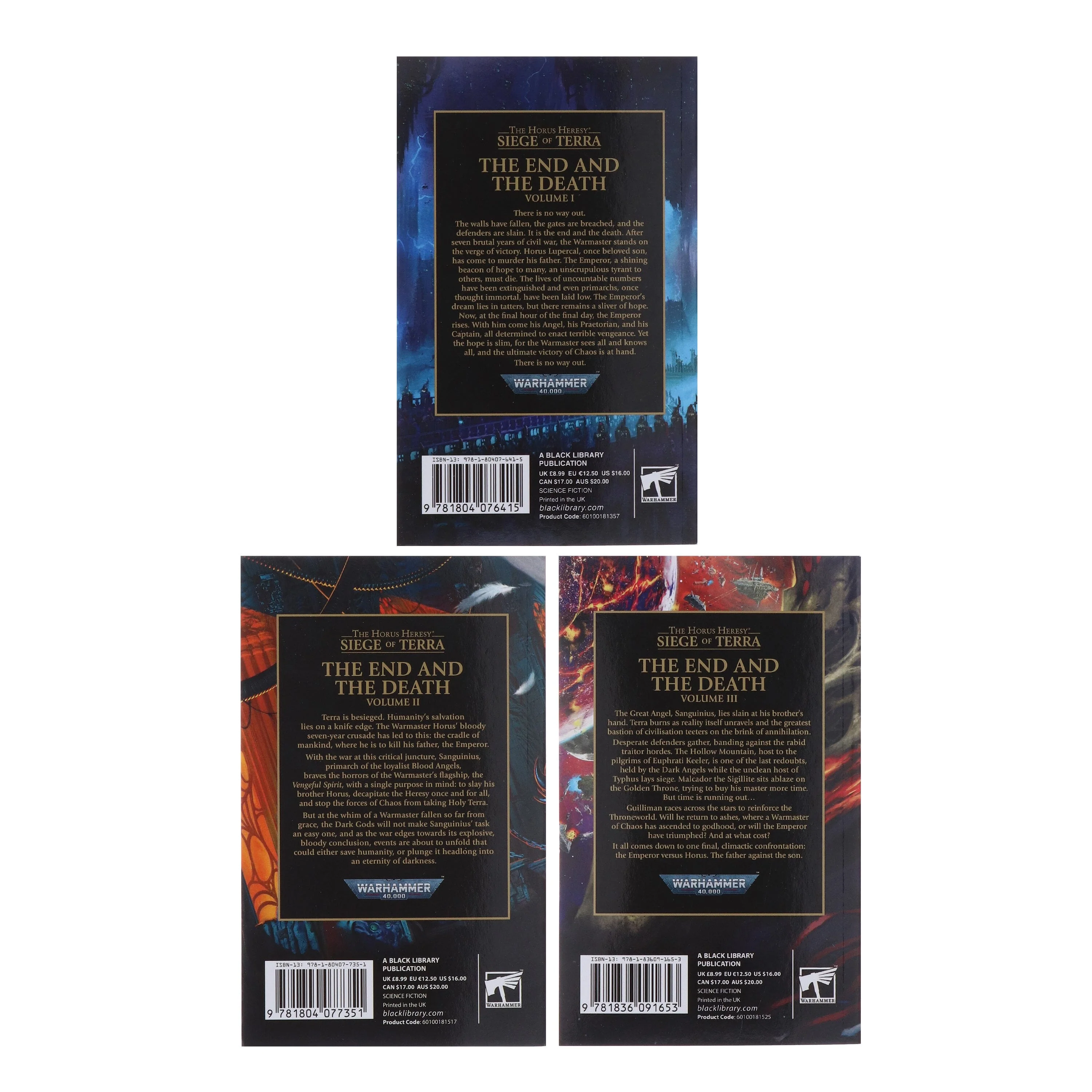 The Horus Heresy: Siege of Terra (Book 8, Vol 1-3) by Dan Abnett 3 Books Collection Set - Fiction - Paperback - Image 3