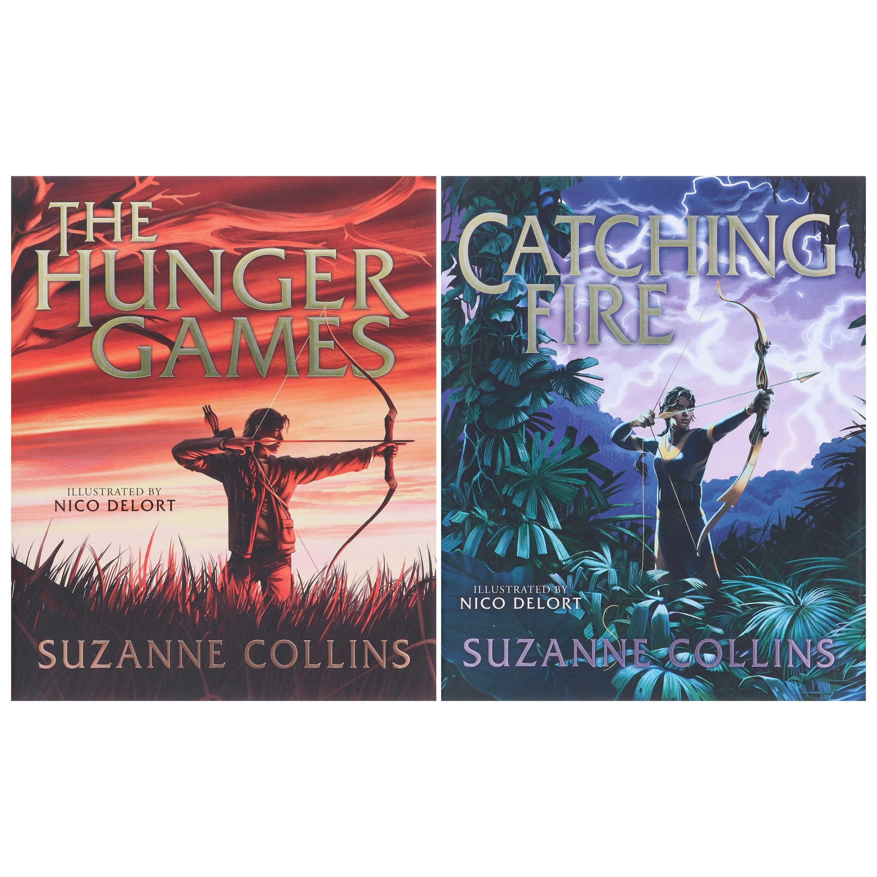 The Hunger Games (Illustrated Edition) by Suzanne Collins 2 Books Collection Set - Ages 12+ - Hardback - Image 2