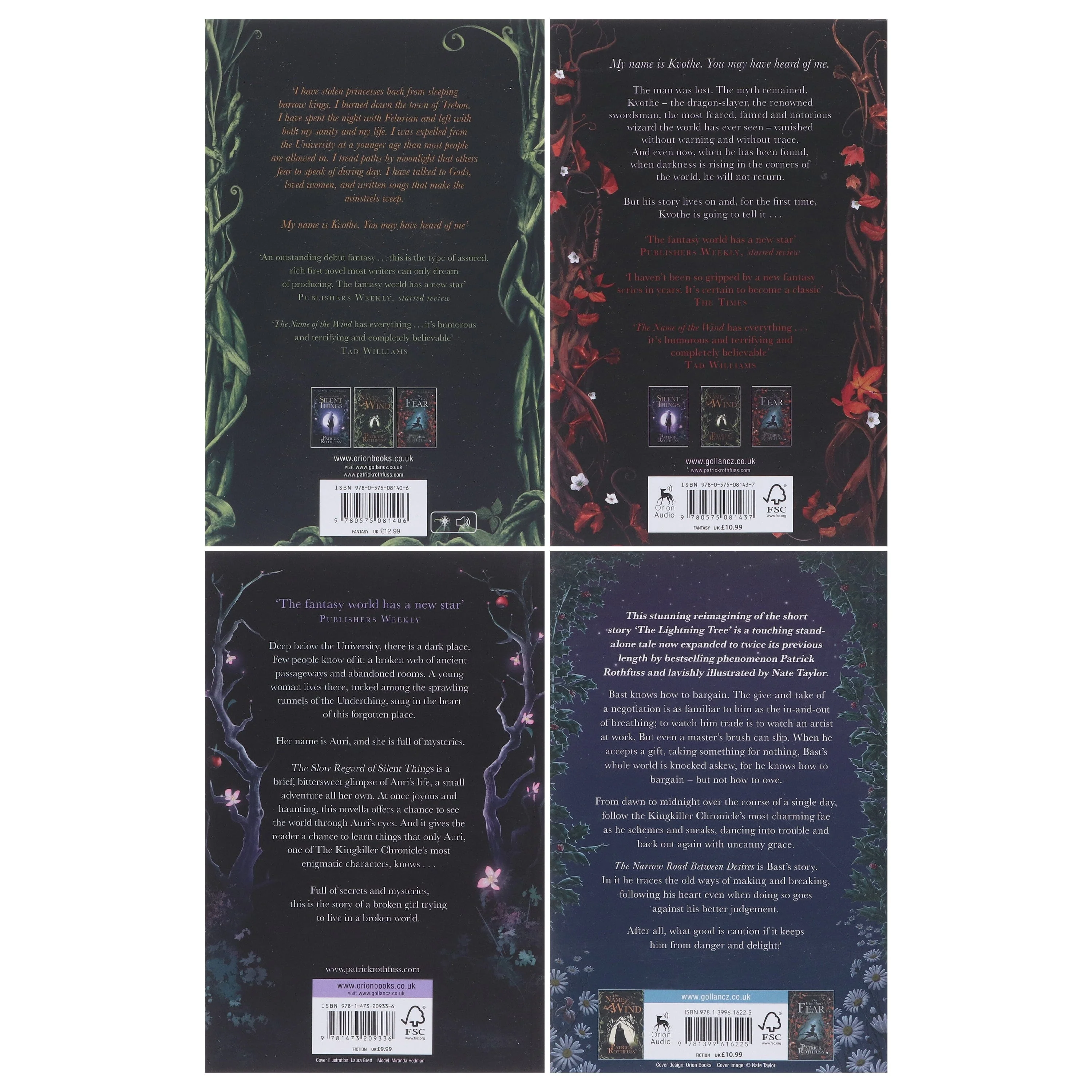 The Kingkiller Chronicle by Patrick Rothfuss 4 Books Collection Set - Fiction - Paperback - Image 3