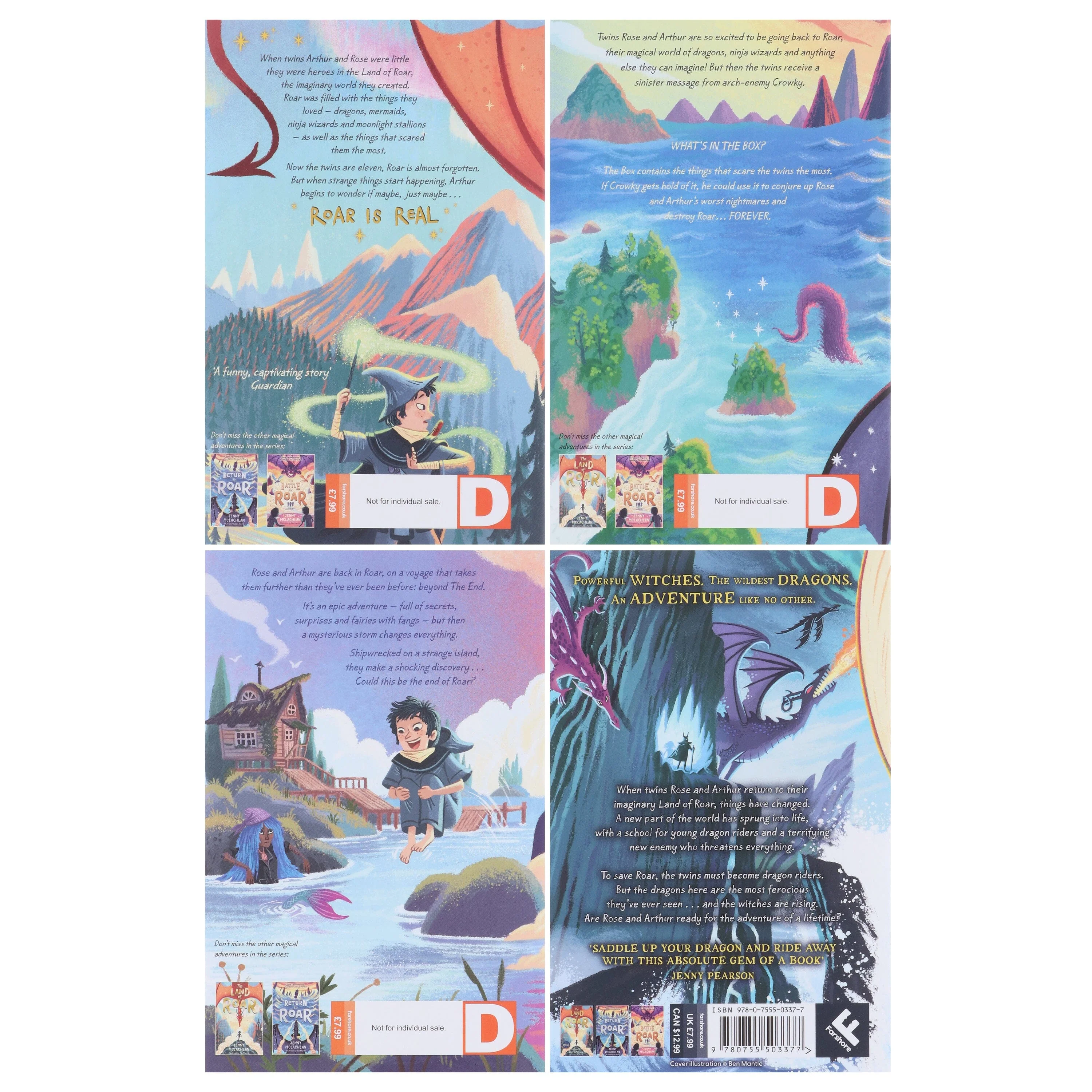 The Land of Roar Series by Jenny McLachlan Illustrated 4 Books Collection Set - Ages 9-14 - Paperback - Image 4