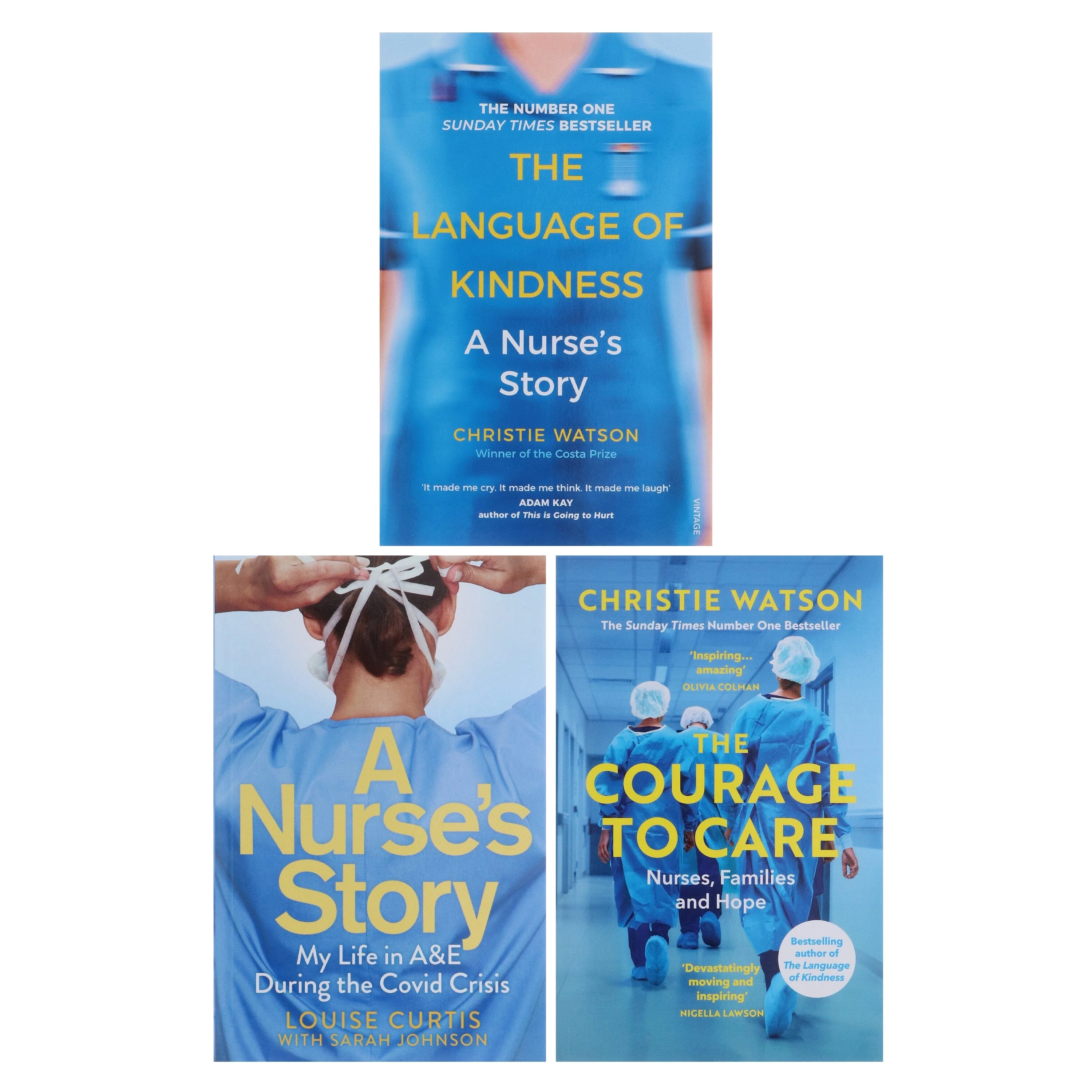 The Language of Kindness, The Courage to Care & A Nurse's Story by Christie Watson, Sarah Johnson & Louise Curtis 3 Books Collection Set - Non Fiction - Paperback - Image 2