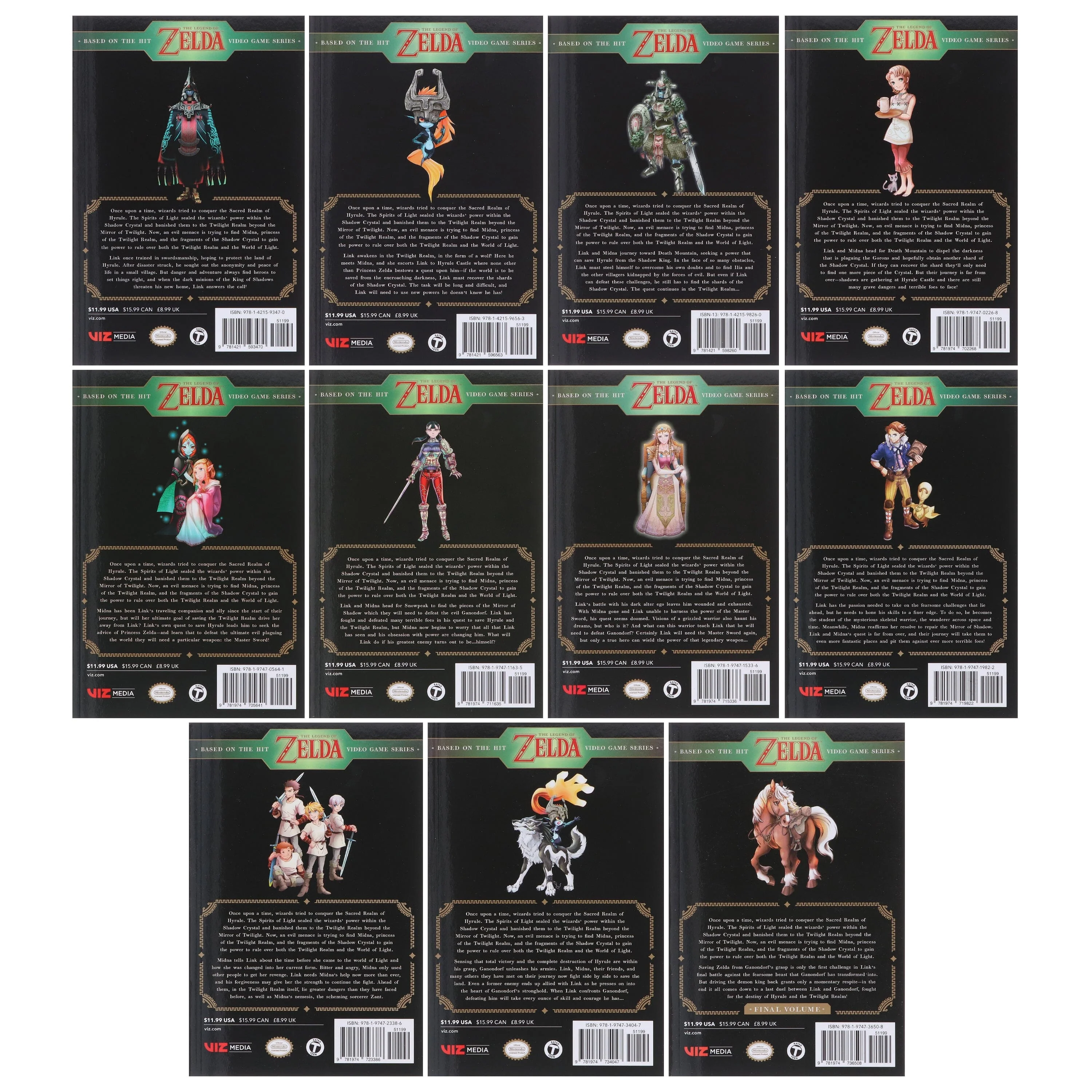 The Legend of Zelda: Twilight Princess: Volumes 1-11 Complete Box Set by Akira Himekawa - Manga - Paperback - Image 3