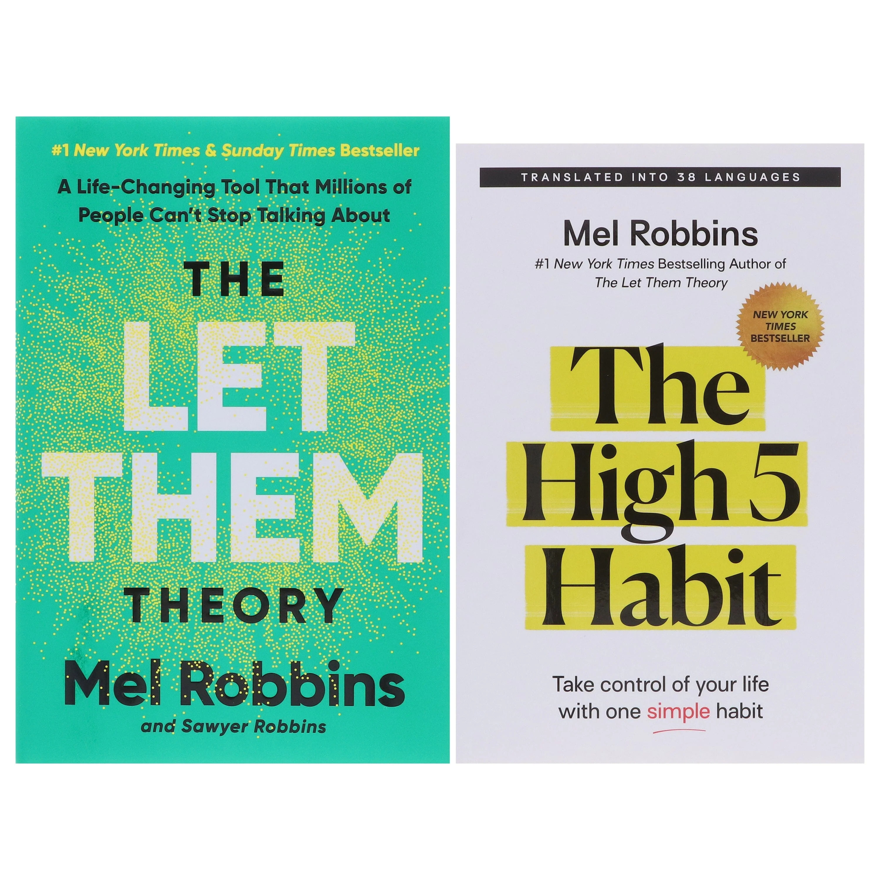 The Let Them Theory & The High 5 Habit by Mel & Sawyer Robbins 2 Books Collection Set - Non Fiction - Paperback/Hardback - Image 2