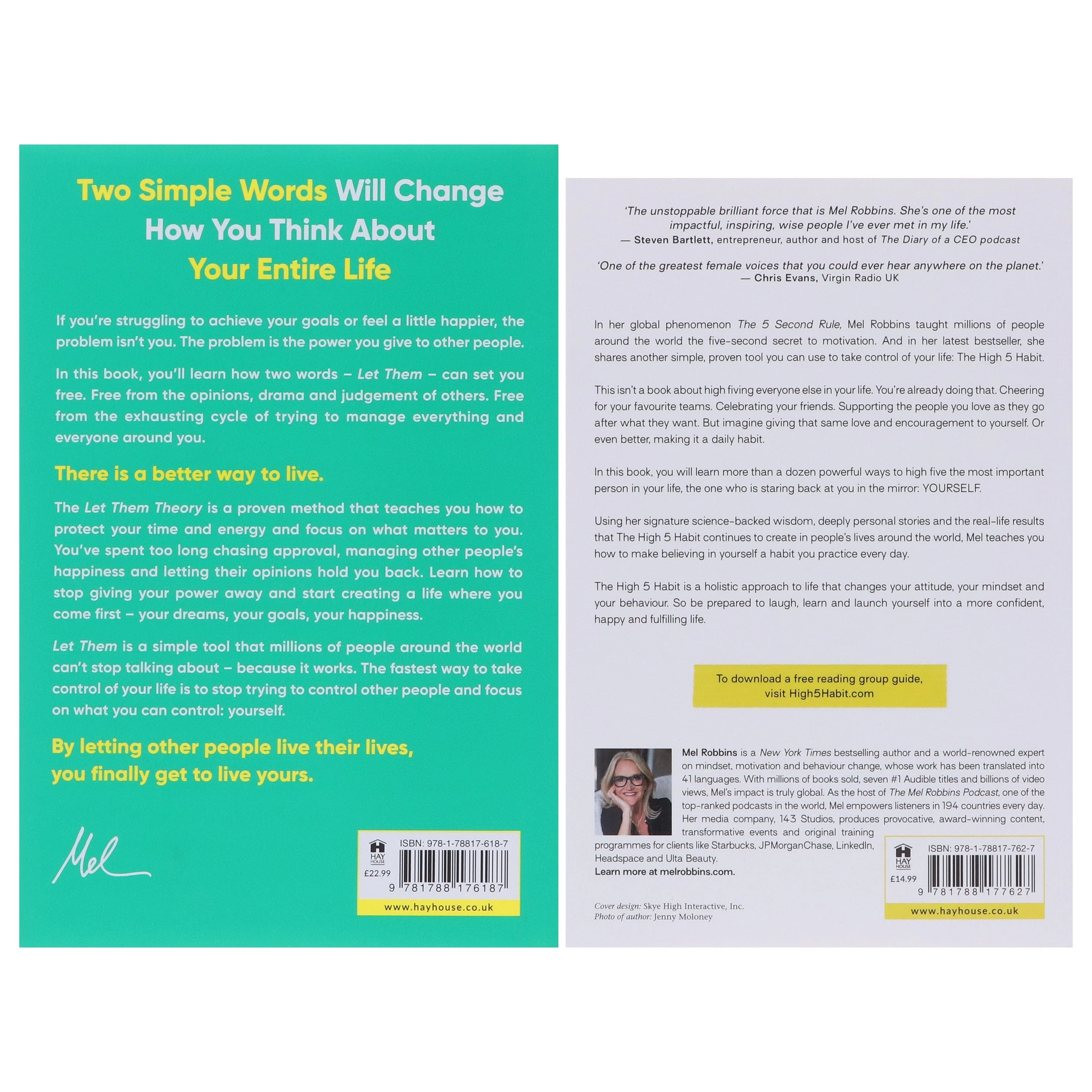 The Let Them Theory & The High 5 Habit by Mel & Sawyer Robbins 2 Books Collection Set - Non Fiction - Paperback/Hardback - Image 3