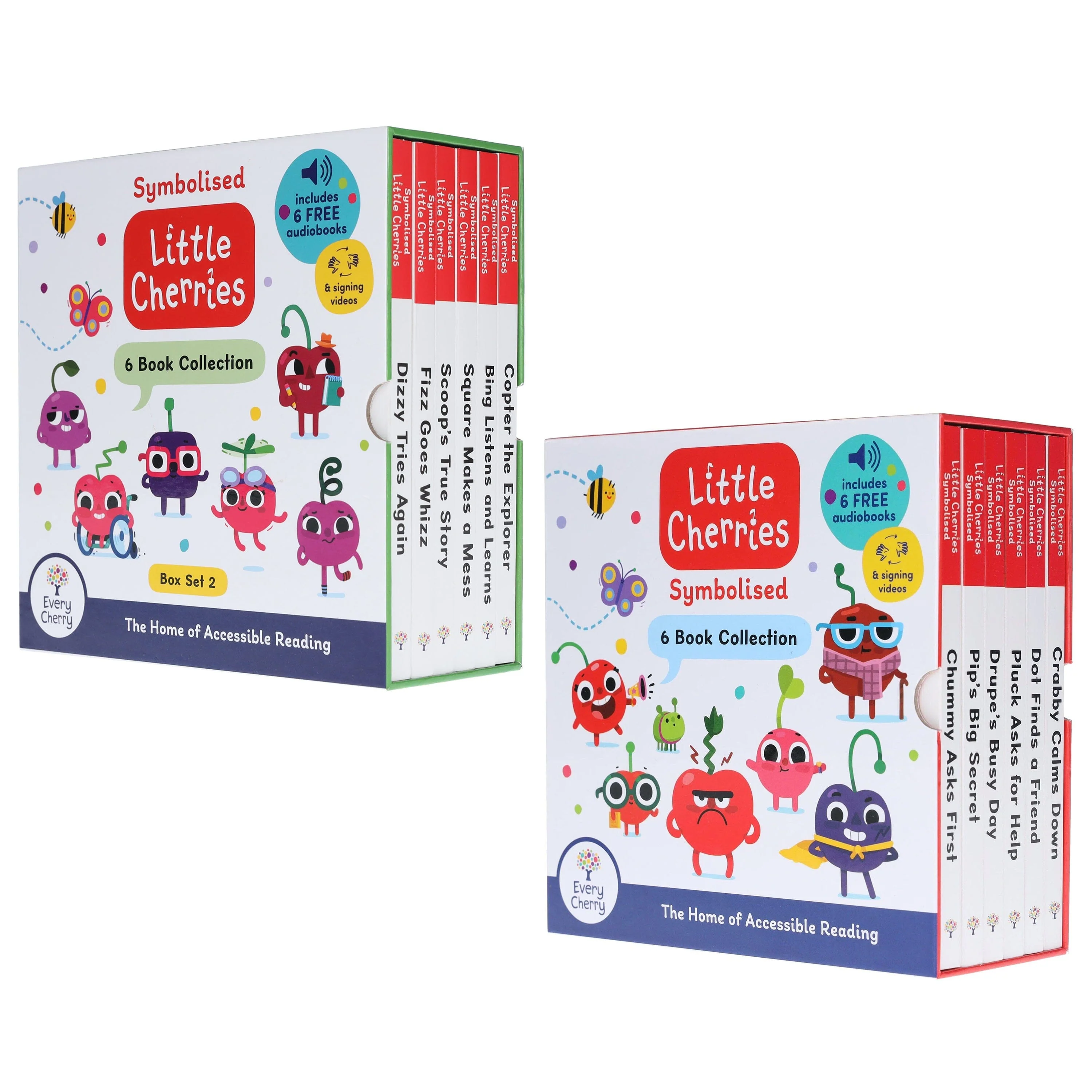 Symbolised Little Cherries Box Set 1 & 2: Illustrated 12 Books Collection Box Set (12 Free Audio Books Included) - Ages 5-7 - Paperback - Image 7