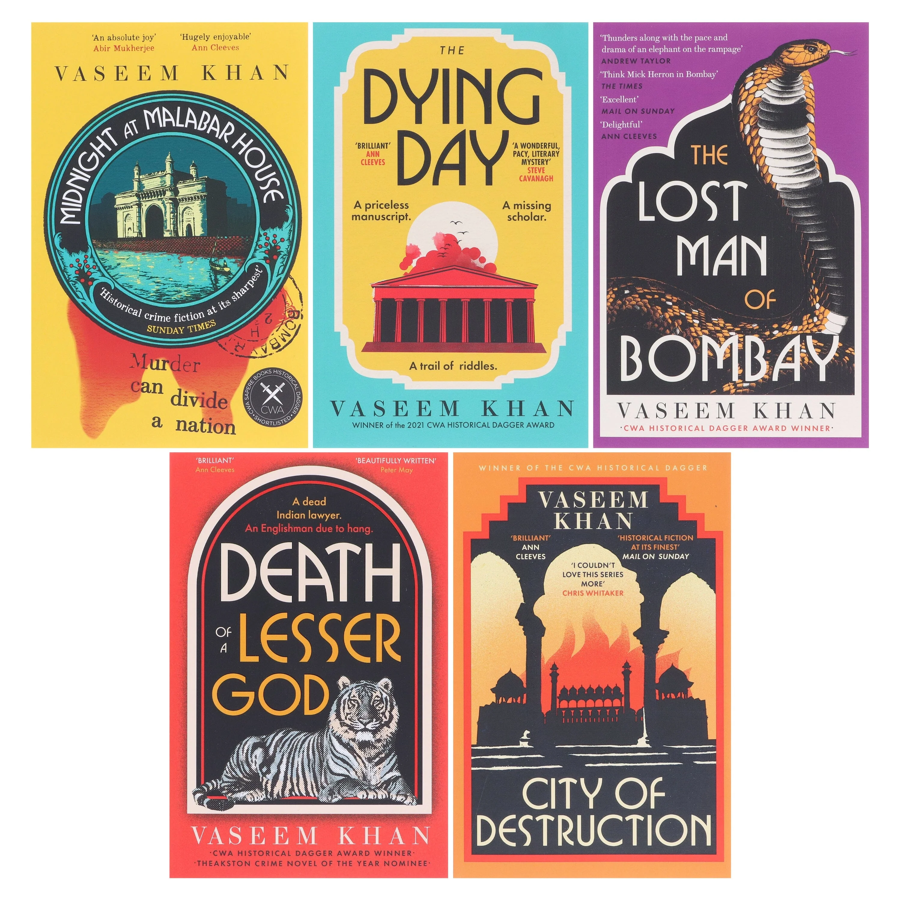 The Malabar House Series by Vaseem Khan 5 Books Collection Set - Fiction - Paperback - Image 2