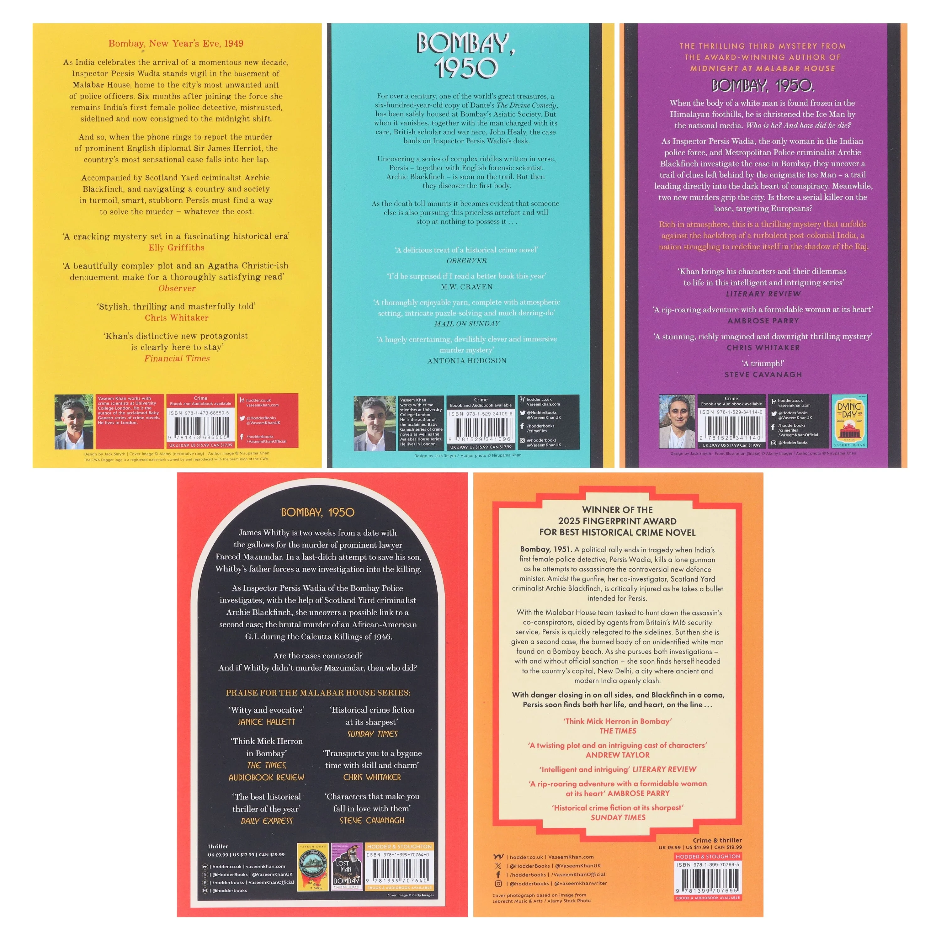 The Malabar House Series by Vaseem Khan 5 Books Collection Set - Fiction - Paperback - Image 3