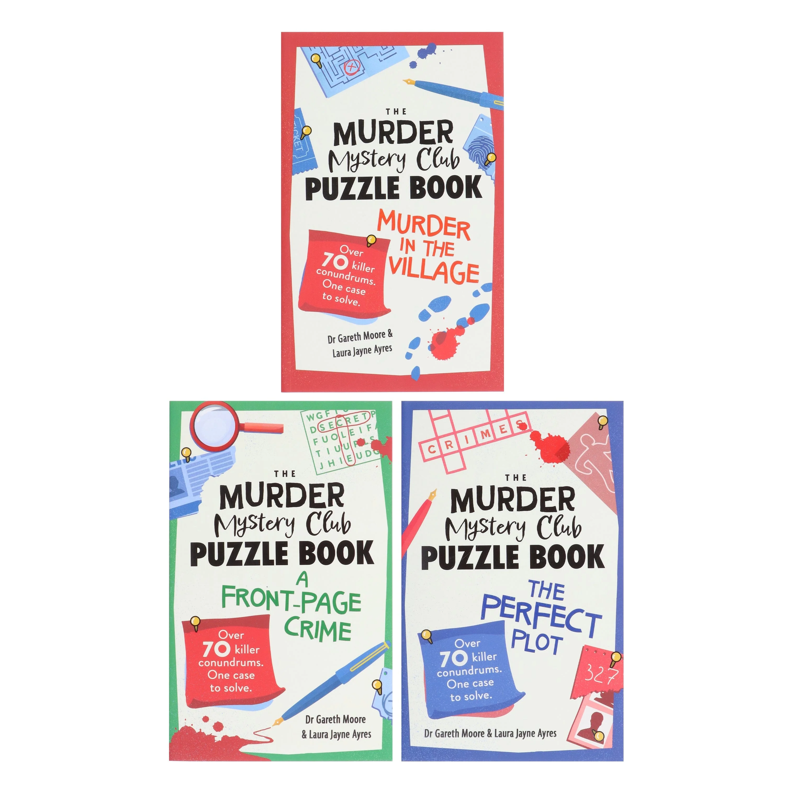 The Murder Mystery Club Puzzle Book Series by Gareth Moore & Laura Jayne Ayres 3 Books Collection Set - Non Fiction - Paperback - Image 2